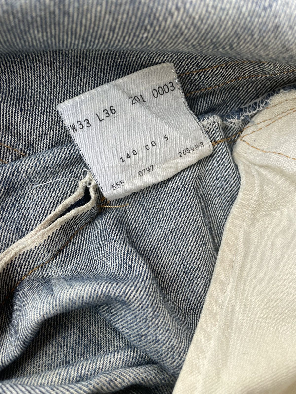 Levi's Rare Levi’s Vintage Clothing (LVC) 201XX Cinch-Back Jeans Size US 31 - 10 Thumbnail