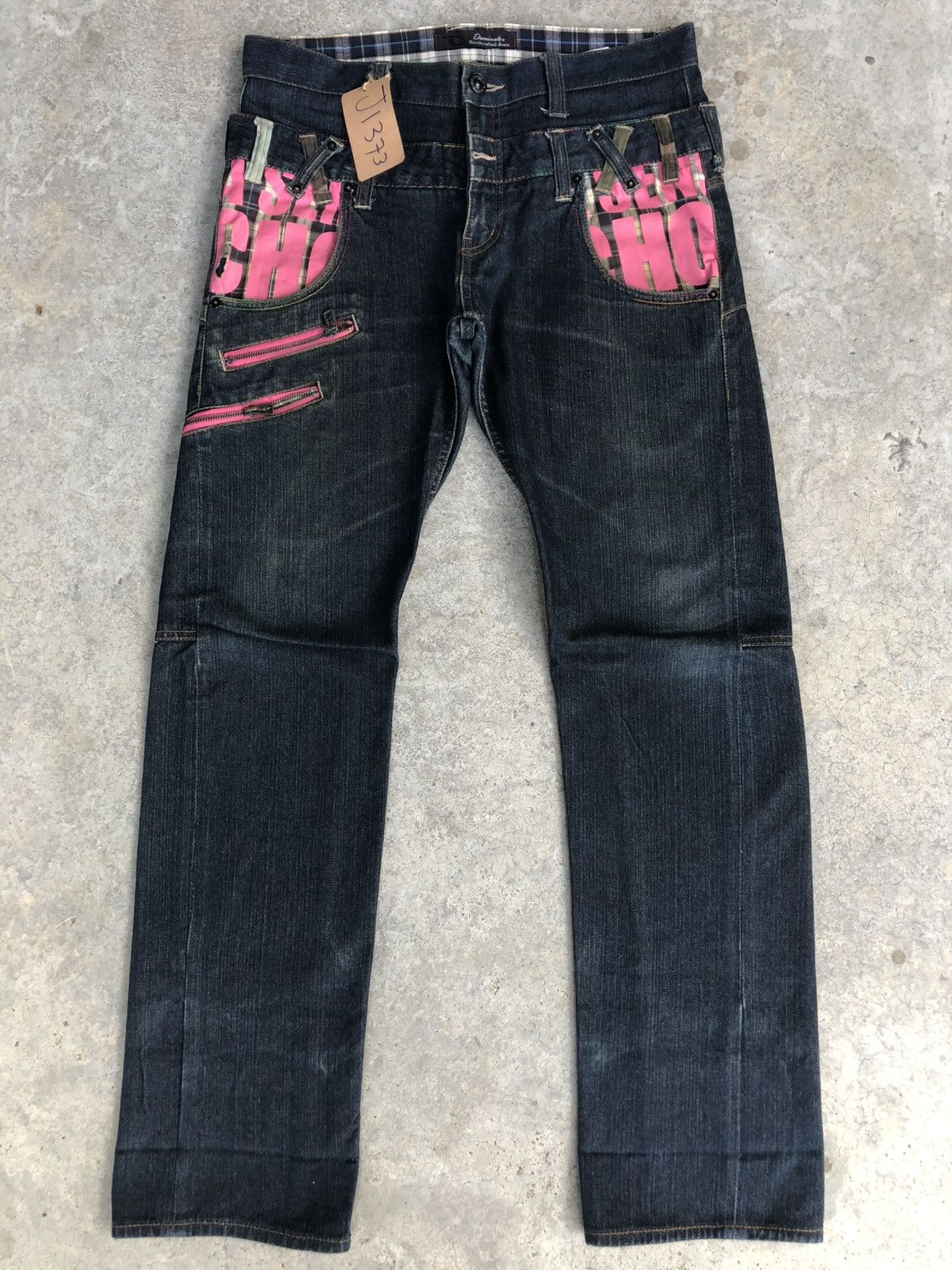 Hysteric Glamour Dominate Handcrafted Double Waist Distressed Jeans Size US 33 - 1 Thumbnail