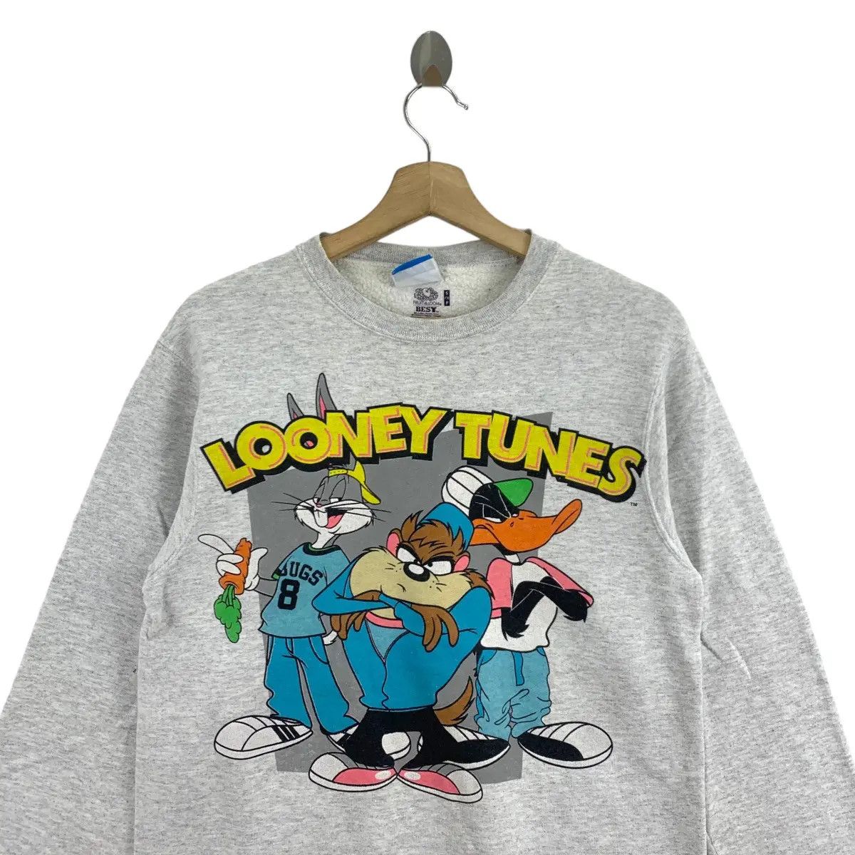 Vintage Vtg LOONEY TUNES TASMANIA Daffy Duck Bugs Bunny Sweatshirt Size S / US 4 / IT 40 - 2 Thumbnail