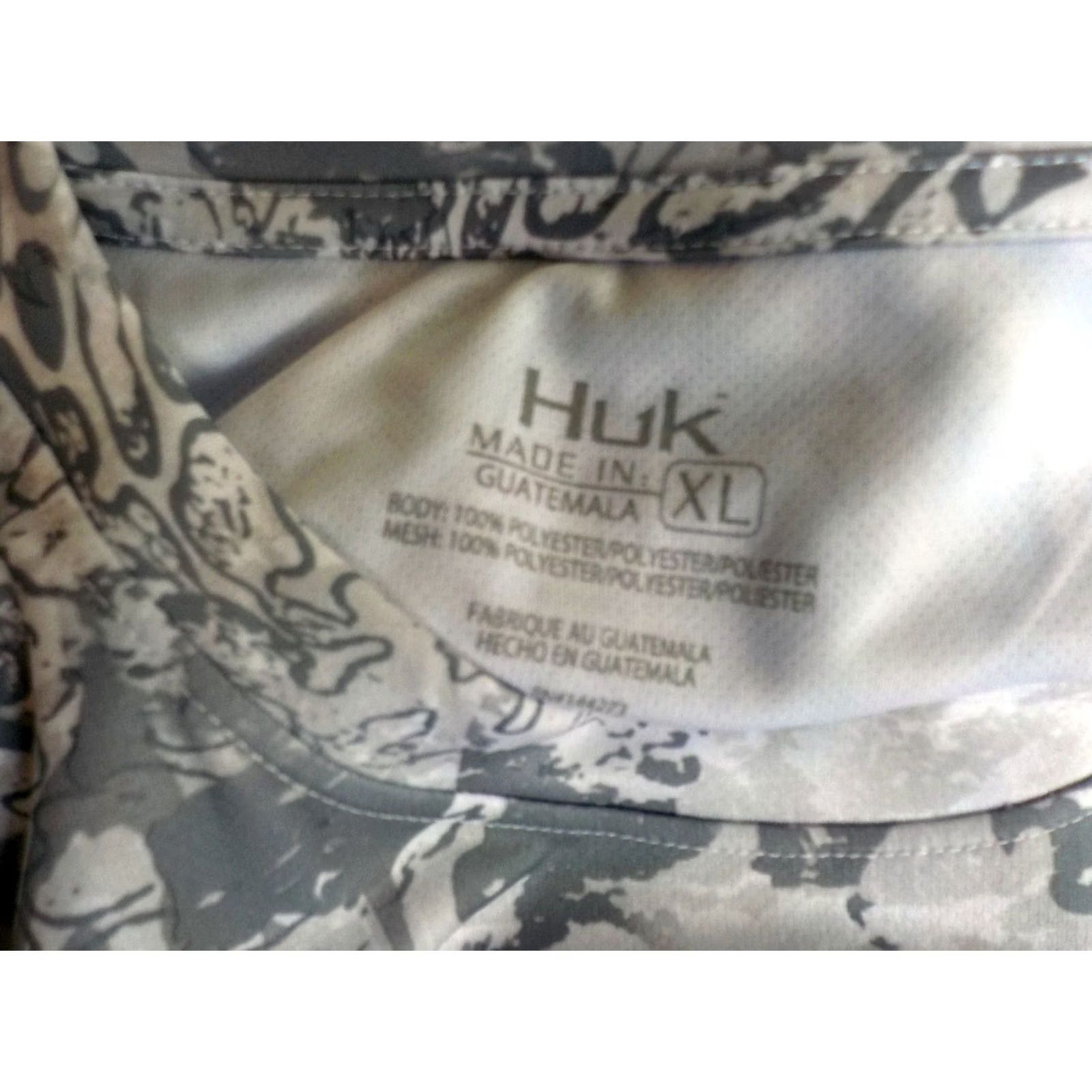 Vintage VINTAGE HUK Icon X Tide Change Long Sleeve Pullover Gray/White Poly XL NWT Size US XL / EU 56 / 4 - 6 Thumbnail