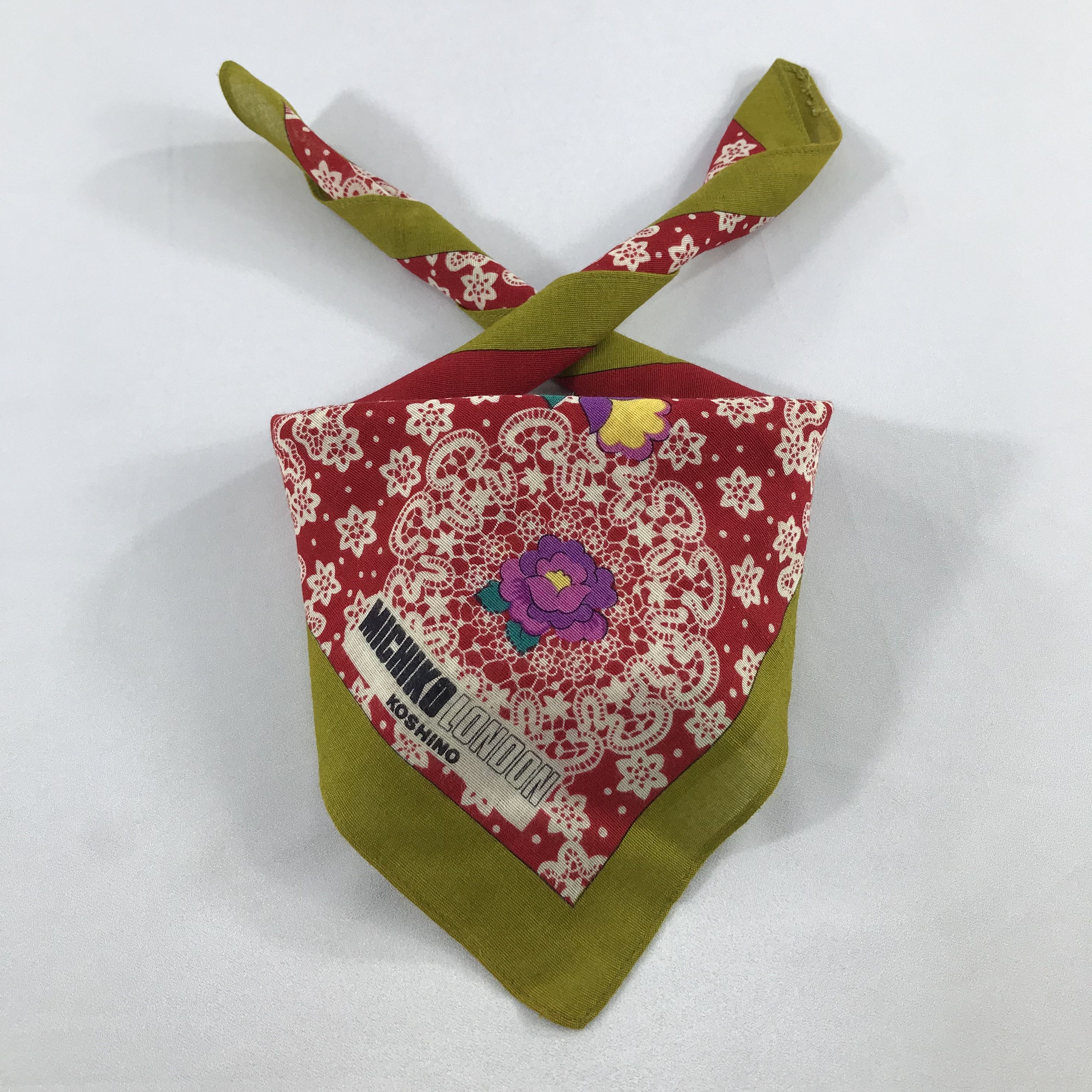 Michiko Koshino London × Vintage Michiko London Bandana / Handkerchief / Neckerchief -S2439 Size ONE SIZE - 3 Thumbnail