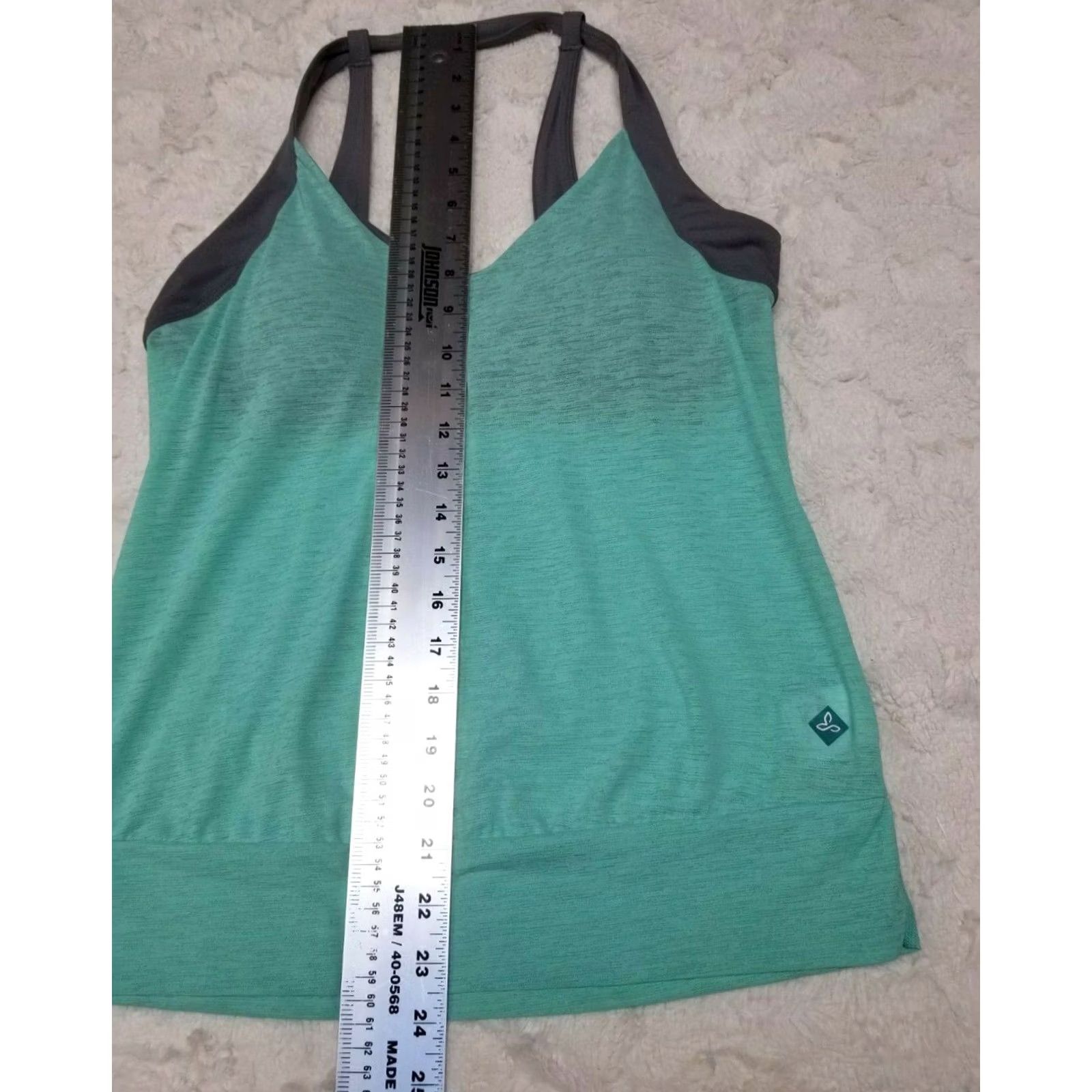 Prana prAna Womens Athletic Yoga Tank Top Blue Gray XS Scoop Neck Sleeveless Pullover Regular Fit Size XS / US 0-2 / IT 36-38 - 5 Thumbnail