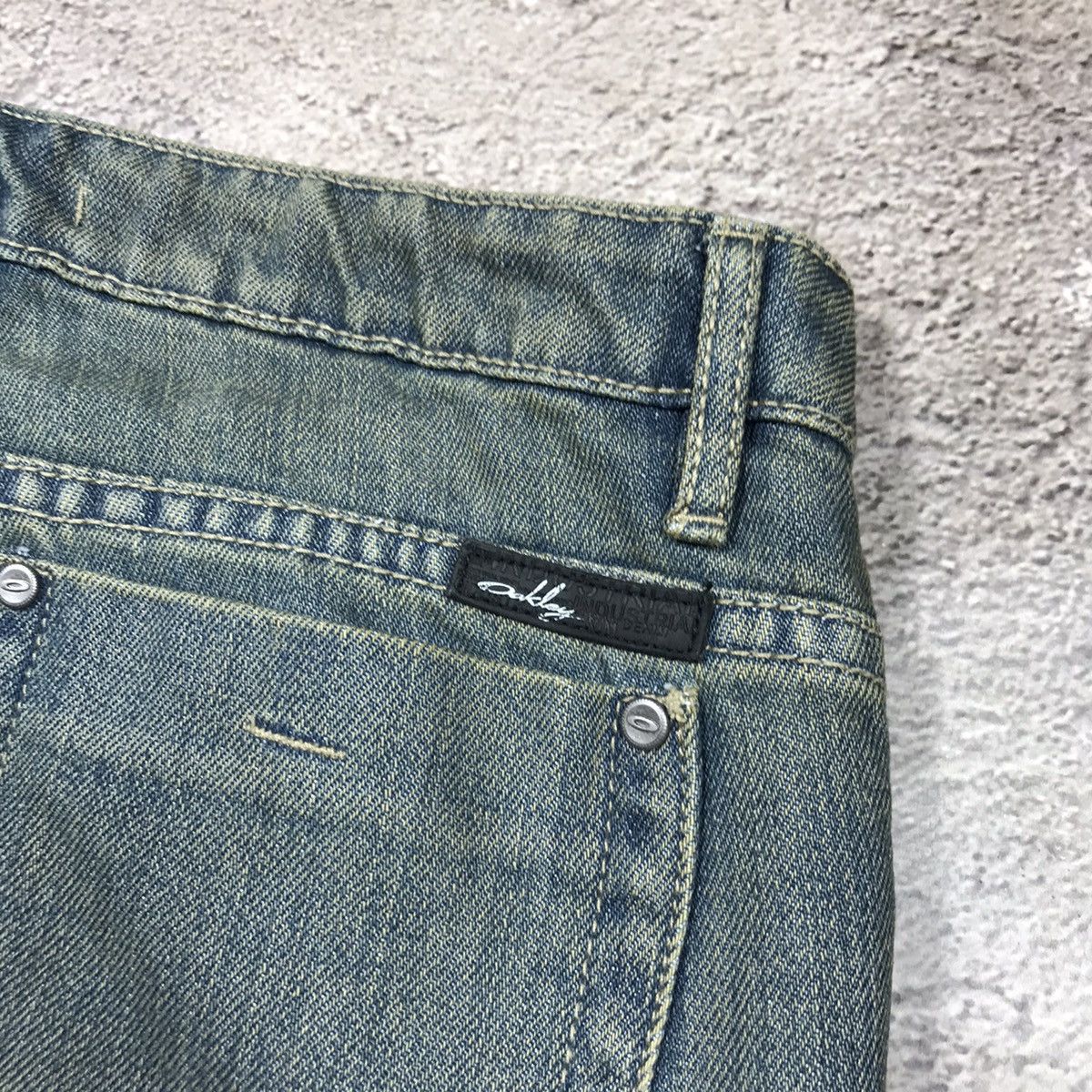Vintage Vintage Y2K Distressed Wide Leg Jeans Skate Grunge Logo 29 Size 29" - 4 Thumbnail