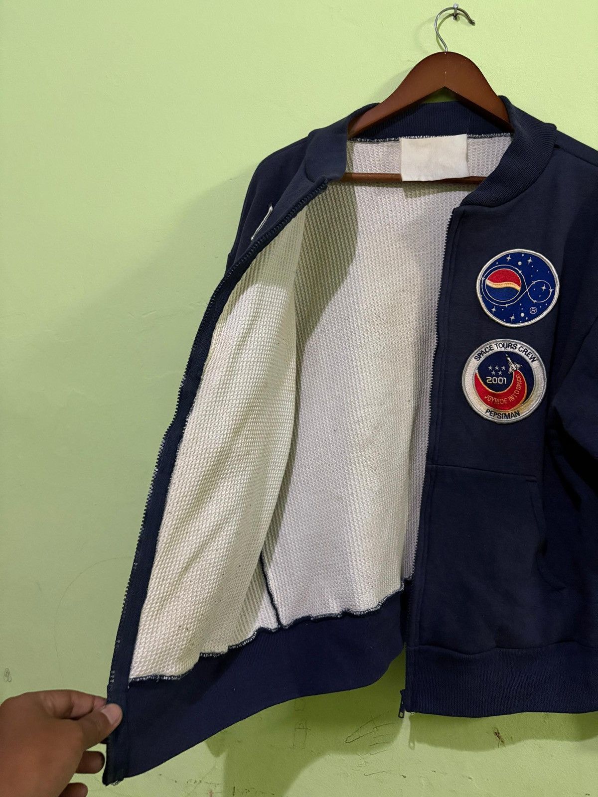 Pepsi VTG 2001 Pepsiman Space Tour Thermal Sweater Jacket Size US M / EU 48-50 / 2 - 5 Thumbnail