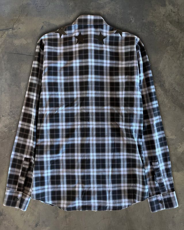 Givenchy GIVENCHY SS2015 STAR PLAID BUTTON UP Size US S / EU 44-46 / 1 - 3 Thumbnail
