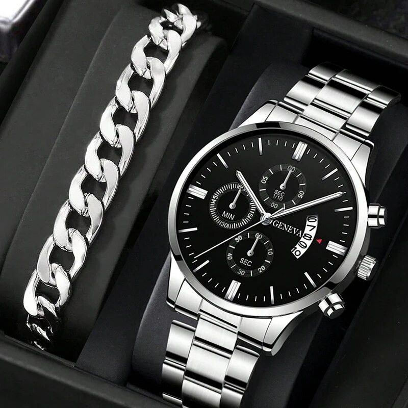 Other Fashion Men Watch Luxury Quartz Business Male Bracelet Size ONE SIZE - 2 Thumbnail