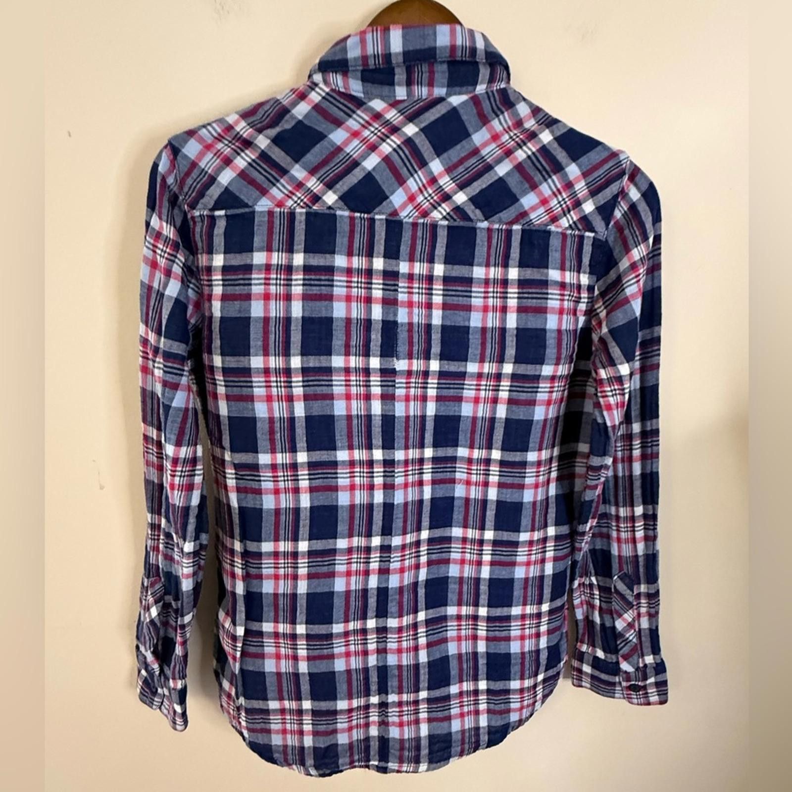 Other Allison Joy double sided plaid button up top SZ XS Size XS / US 0-2 / IT 36-38 - 2 Thumbnail