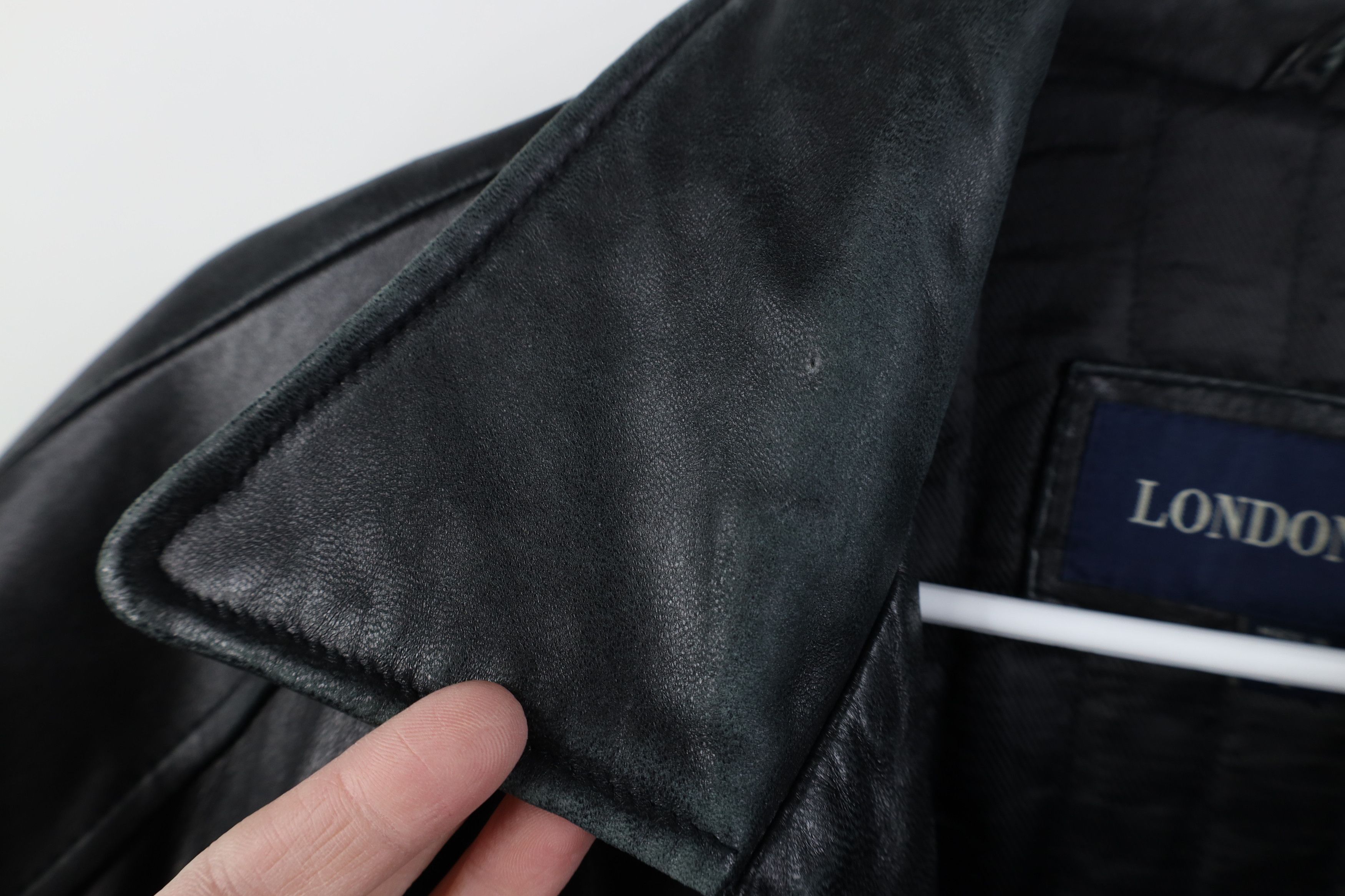 Vintage Vintage 90s Streetwear Soft Leather Bomber Jacket Black Size US L / EU 52-54 / 3 - 5 Thumbnail