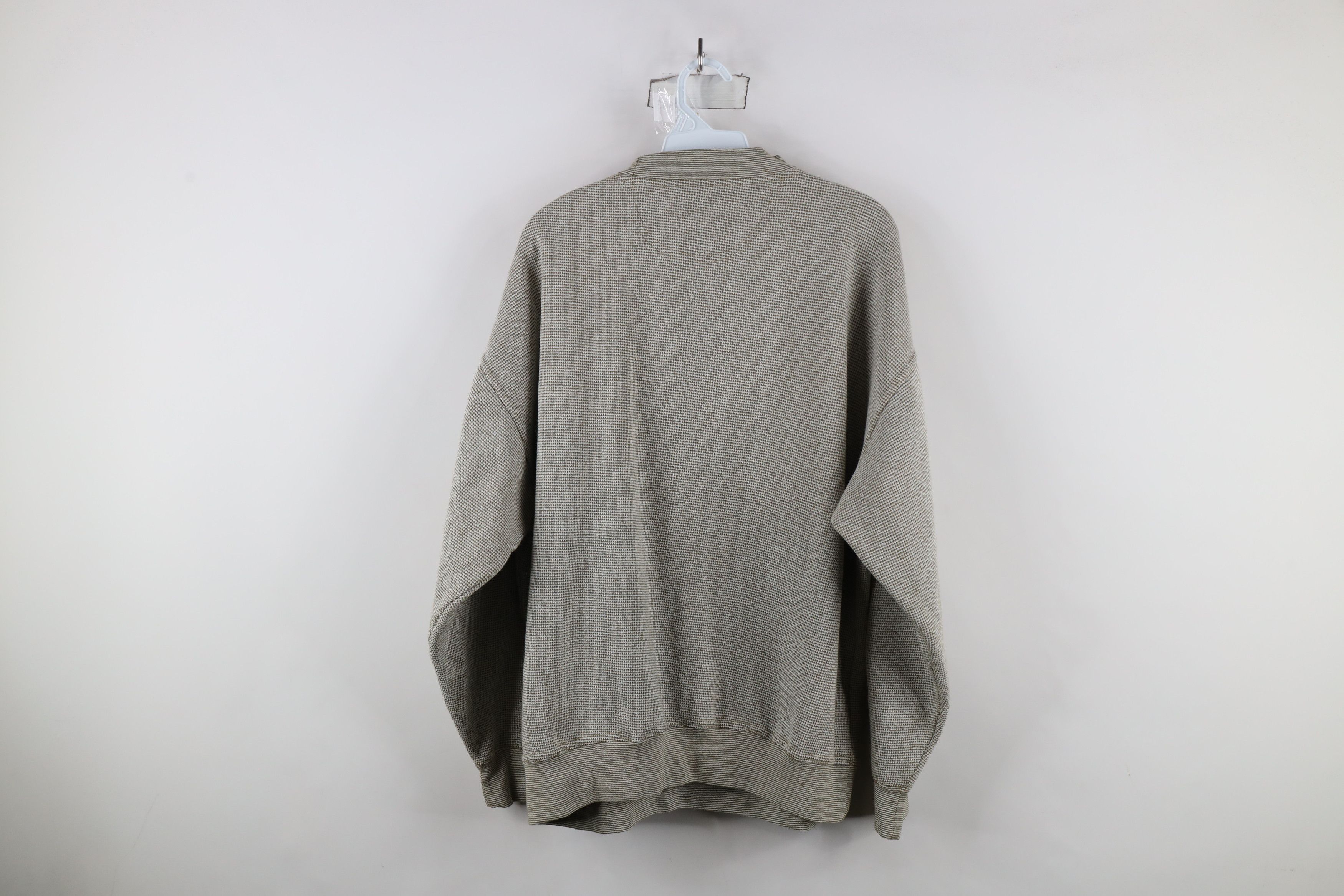 Vintage Vintage 90s Streetwear Thermal Knit Crewneck Sweatshirt Size US XL / EU 56 / 4 - 7 Thumbnail