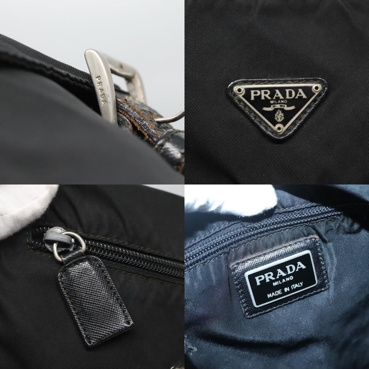 Prada PRADA Shoulder Bag Nylon Black Silver Size ONE SIZE - 11 Thumbnail