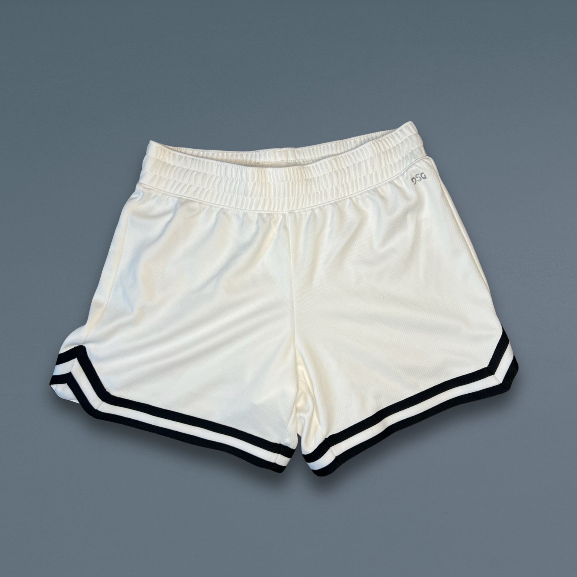 Other DSG Womens Mesh Mid-Rise Athletic Shorts With Contrast Strip Size 31" - 2 Thumbnail