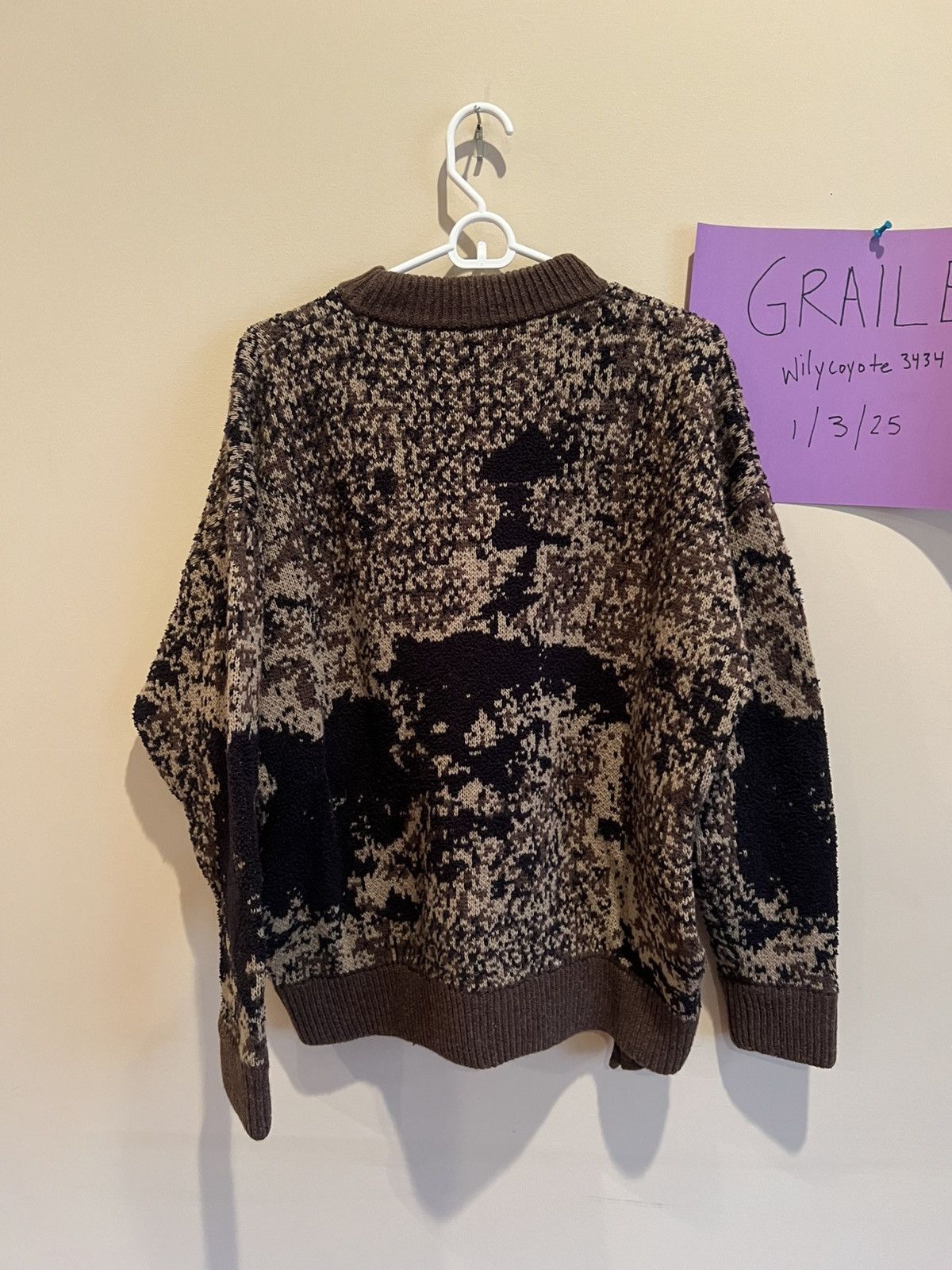 4SDESIGNS 4SDesigns Knit Crewneck Wool Sweater Size US L / EU 52-54 / 3 - 3 Thumbnail