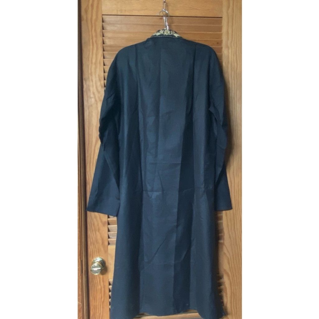 The Unbranded Brand Elegant Black Embroidered Kurta Gold size 40 Size US S / EU 44-46 / 1 - 4 Thumbnail