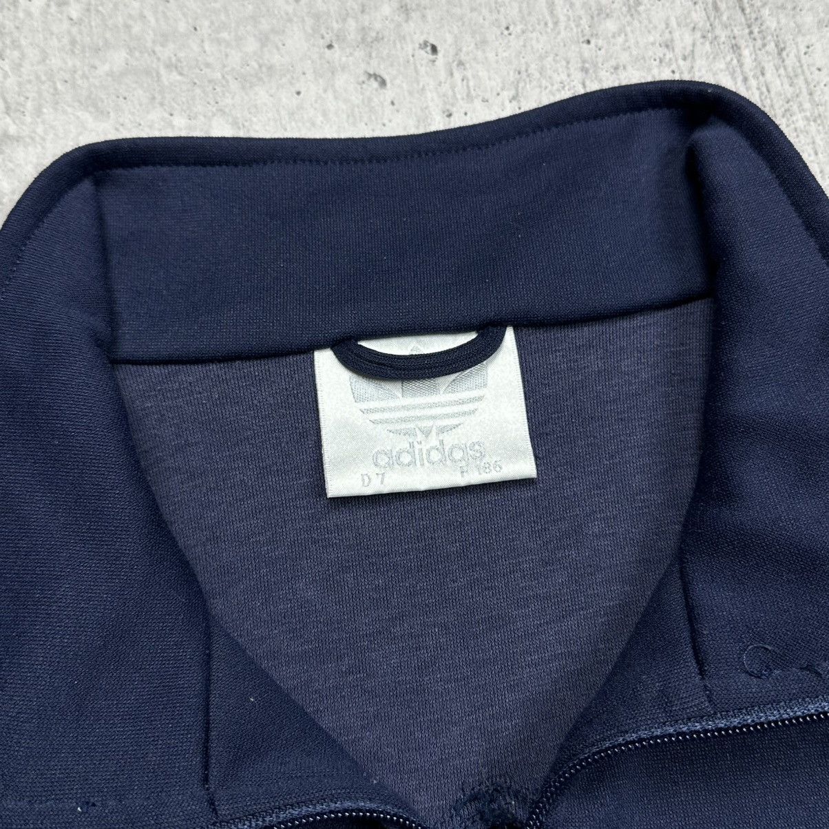 Adidas × Vintage Vintage 80s Adidas France Track Jacket Navy Blue Size US L / EU 52-54 / 3 - 4 Thumbnail