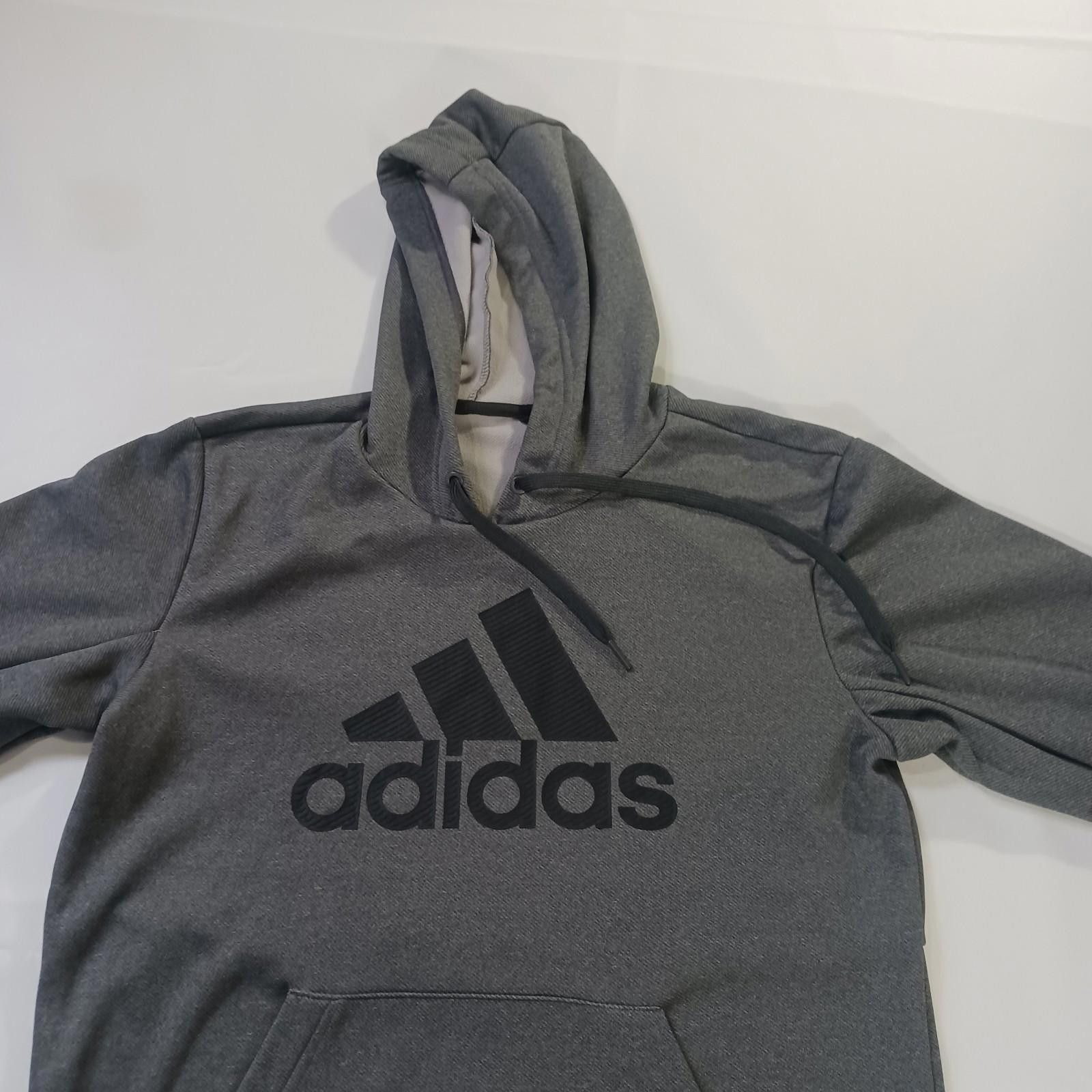 Adidas Adidas RN#88387 Men's Small Gray Hoodie Pullover Sweatshirt Size US S / EU 44-46 / 1 - 11 Thumbnail