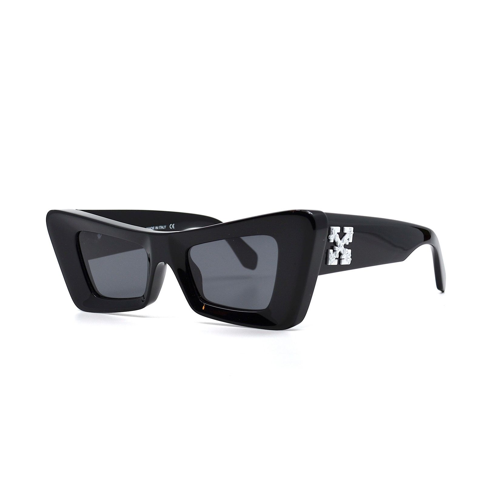 Off-White NEW! OFF-WHITE ACCRA OER1027 1007 BLACK GREY SUNGLASSES Size ONE SIZE - 4 Thumbnail