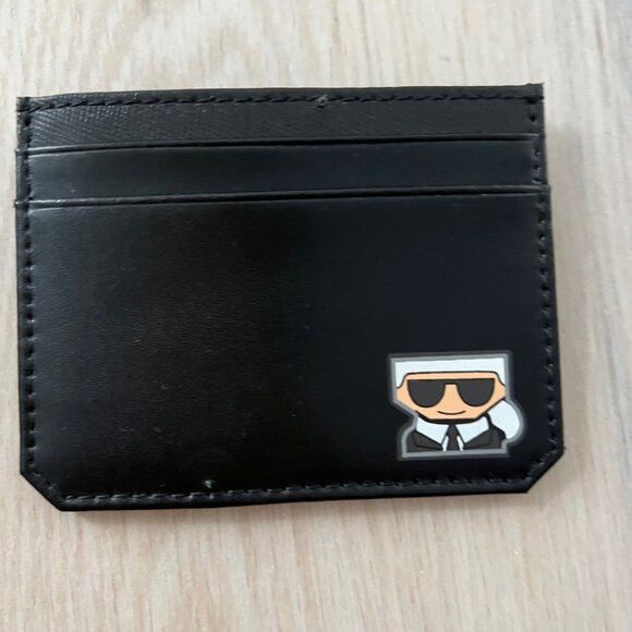 Karl Lagerfeld KARL LAGERFELD PARIS BLACK SIZE SMALL WALLET CARD HOLDER Size ONE SIZE - 2 Thumbnail