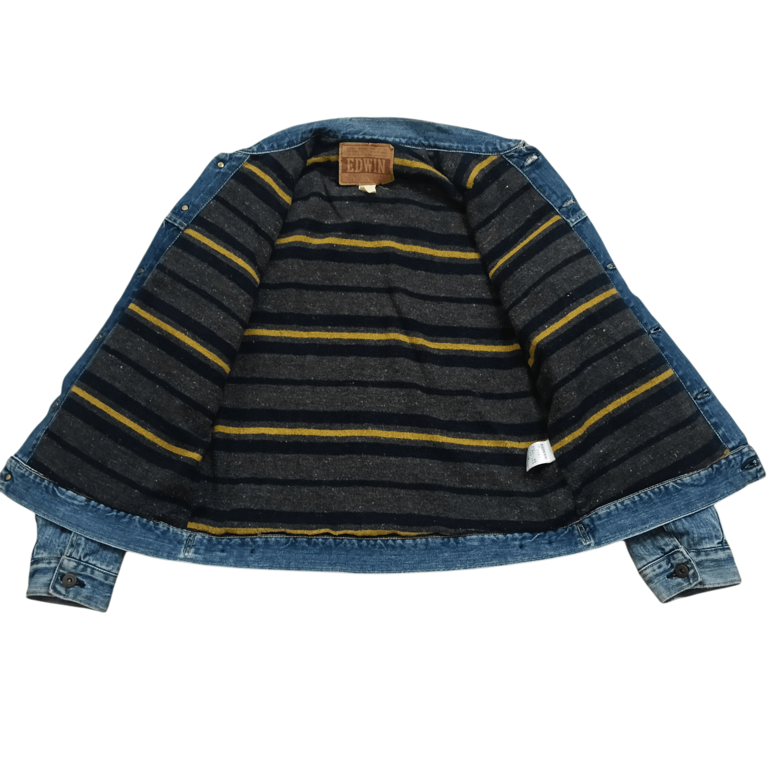 Edwin Vintage 90s Edwin Trucker Blanket Jacket Size US M / EU 48-50 / 2 - 4 Thumbnail