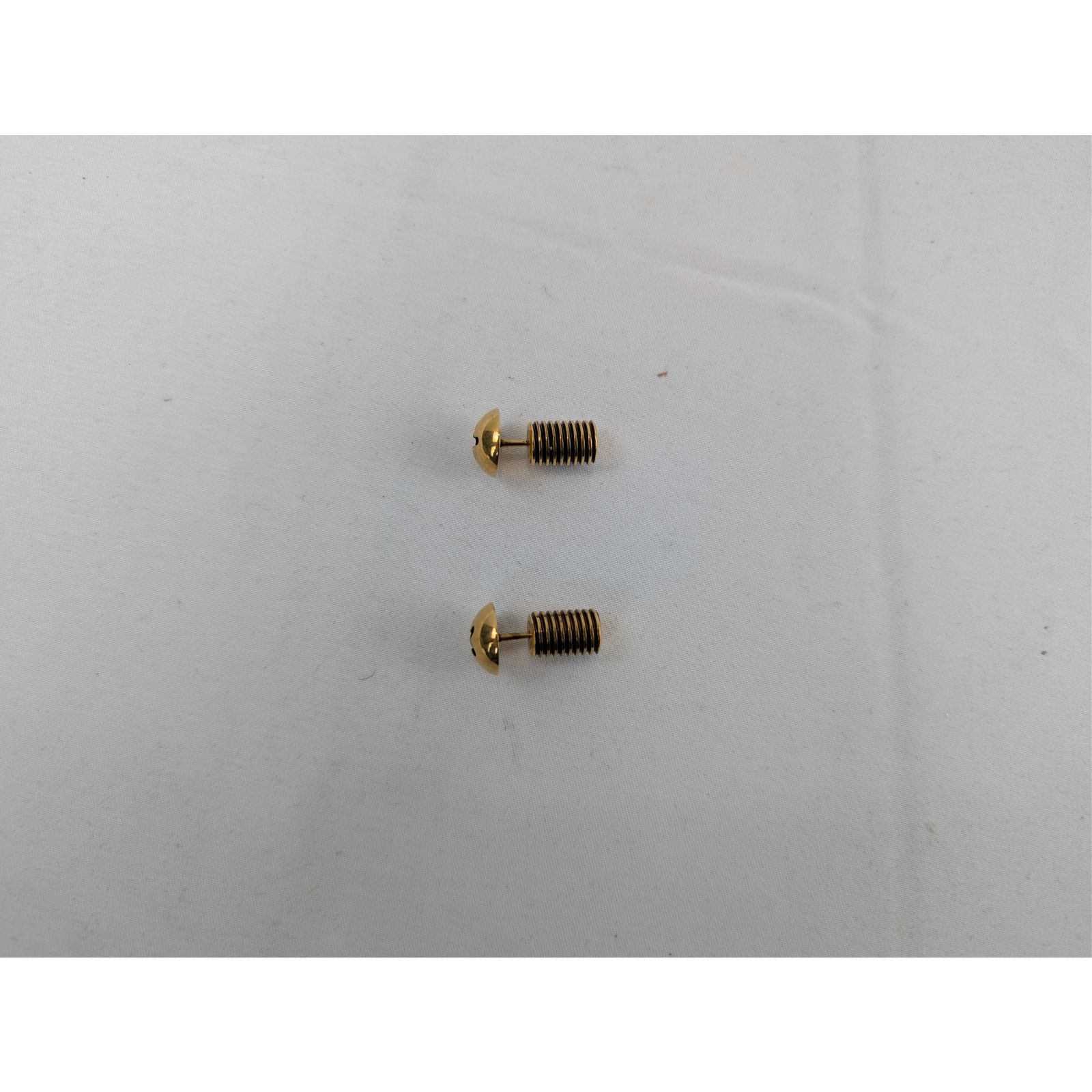 Balenciaga o1rshd1 Size: OS / Garage Screw Earrings Brass Antique Gold Size ONE SIZE - 3 Thumbnail