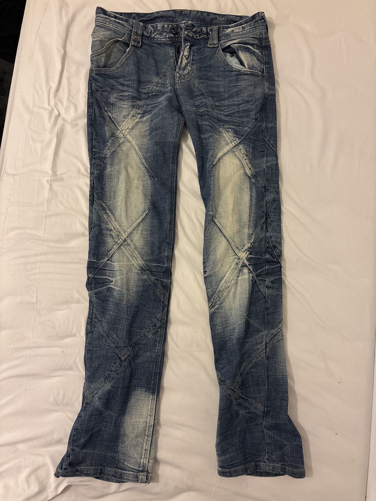 Nicole Club Nicole Club X-Paneled Bootcut Jeans Size US 30 / EU 46 - 3 Thumbnail
