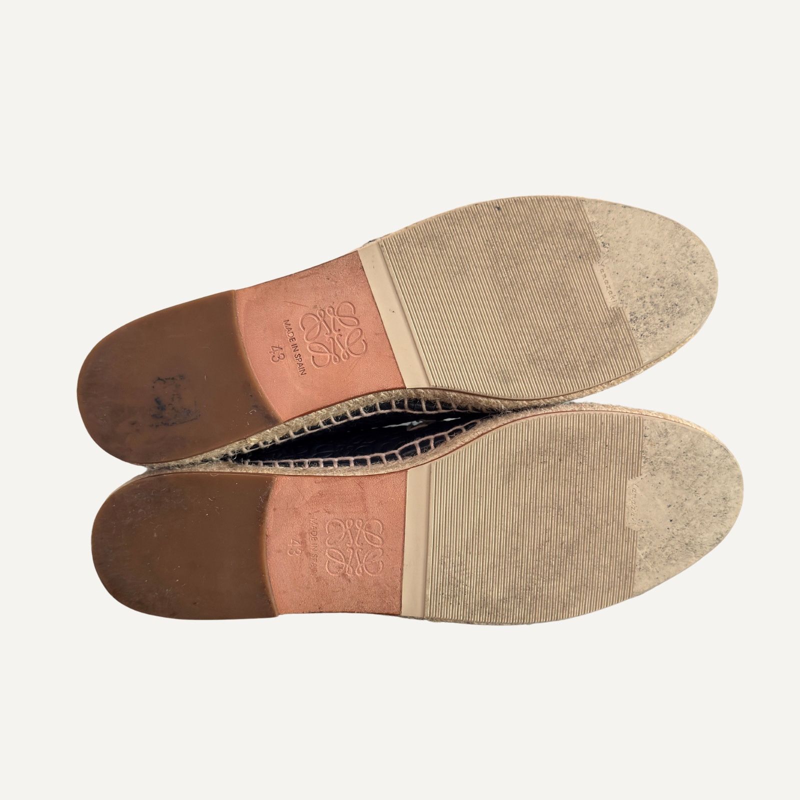 Loewe Loewe Anagram Monogram Leather Espadrilles Navy 43 Size US 10 / EU 43 - 6 Thumbnail
