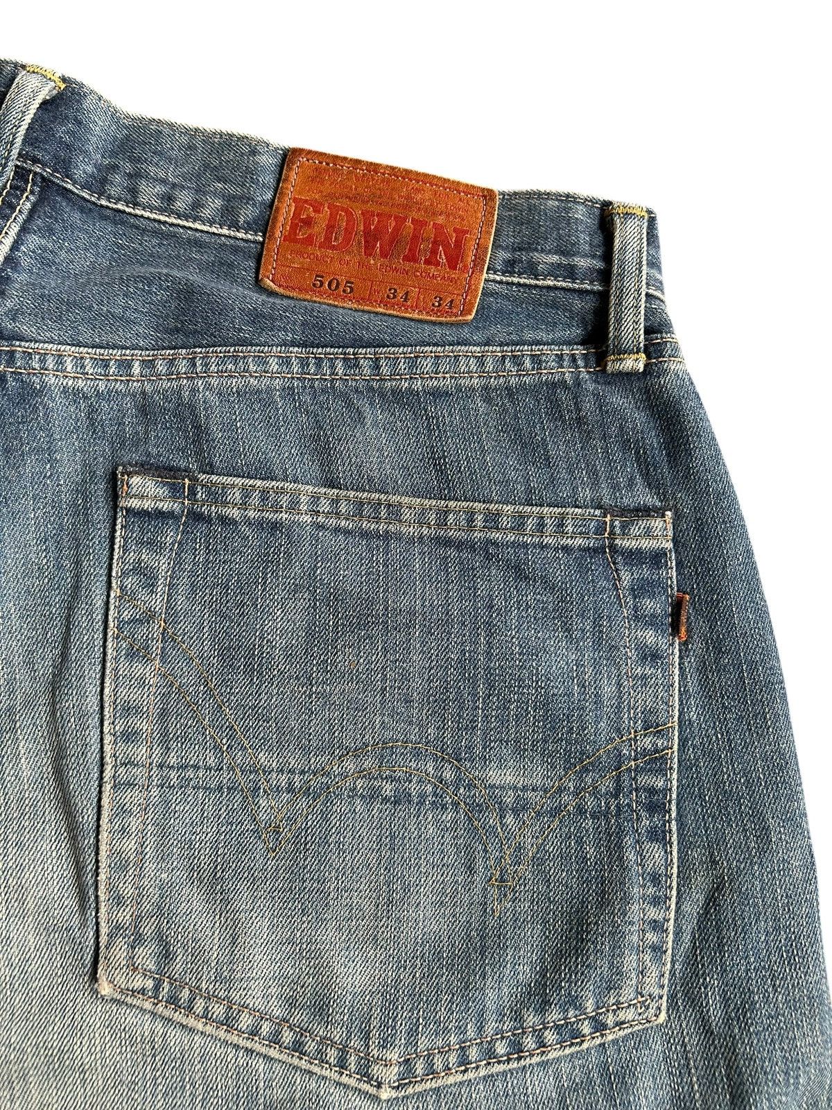 Japanese Brand × Kapital × Vintage Edwin Selvedge Baggy Mudwash Denim Jeans Vintage Size US 35 - 3 Thumbnail