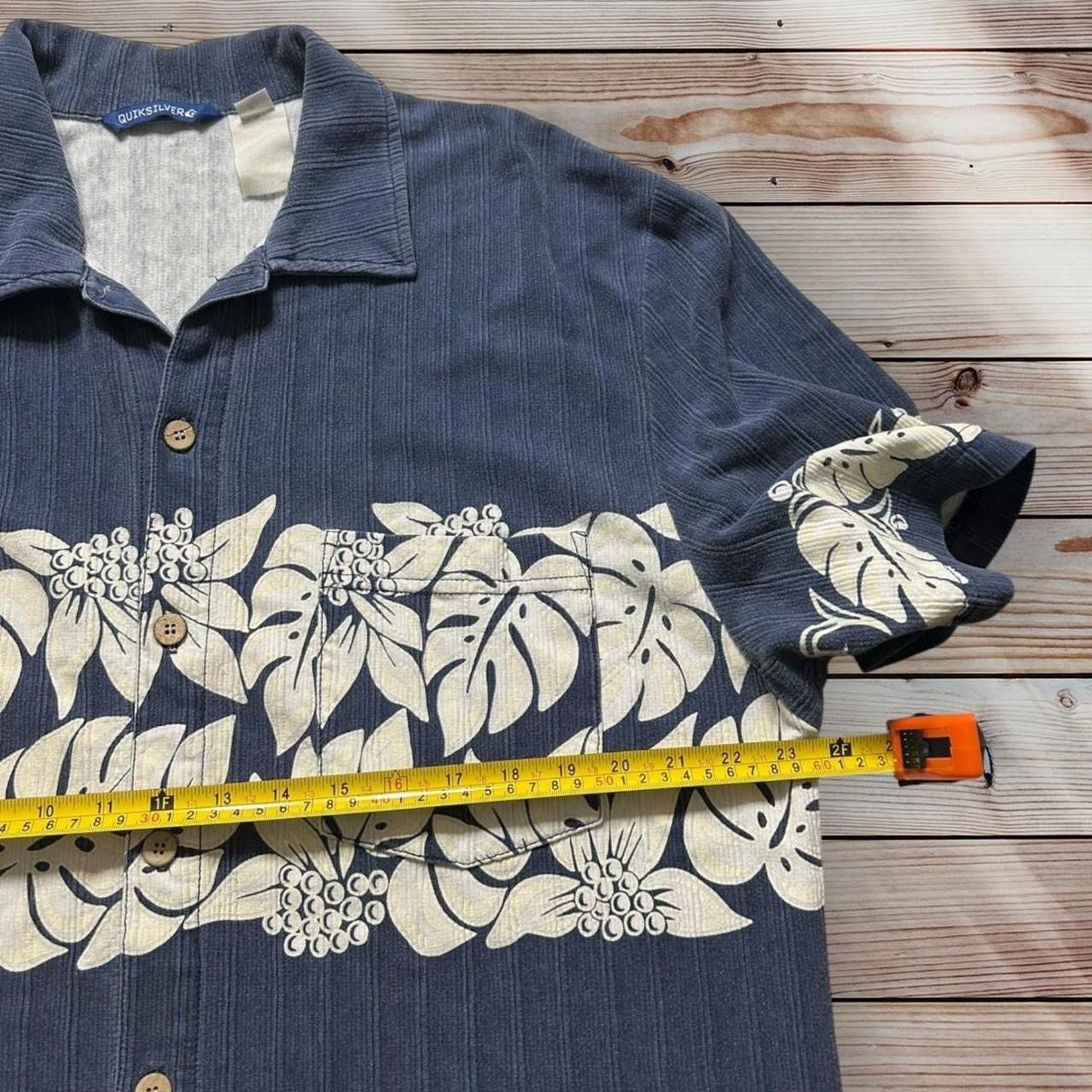 Quiksilver Vtg Quiksilver Shirt Men’s XL Blue White Short Sleeve Size US XL / EU 56 / 4 - 4 Thumbnail