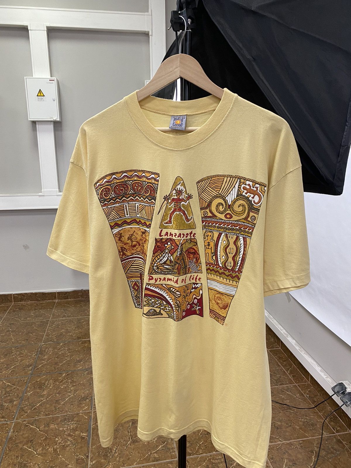 Designer 🇦🇺 Vintage 90s Aboriginal Art Australia Animals T-Shirt Rare Size US XL / EU 56 / 4 - 1 Thumbnail