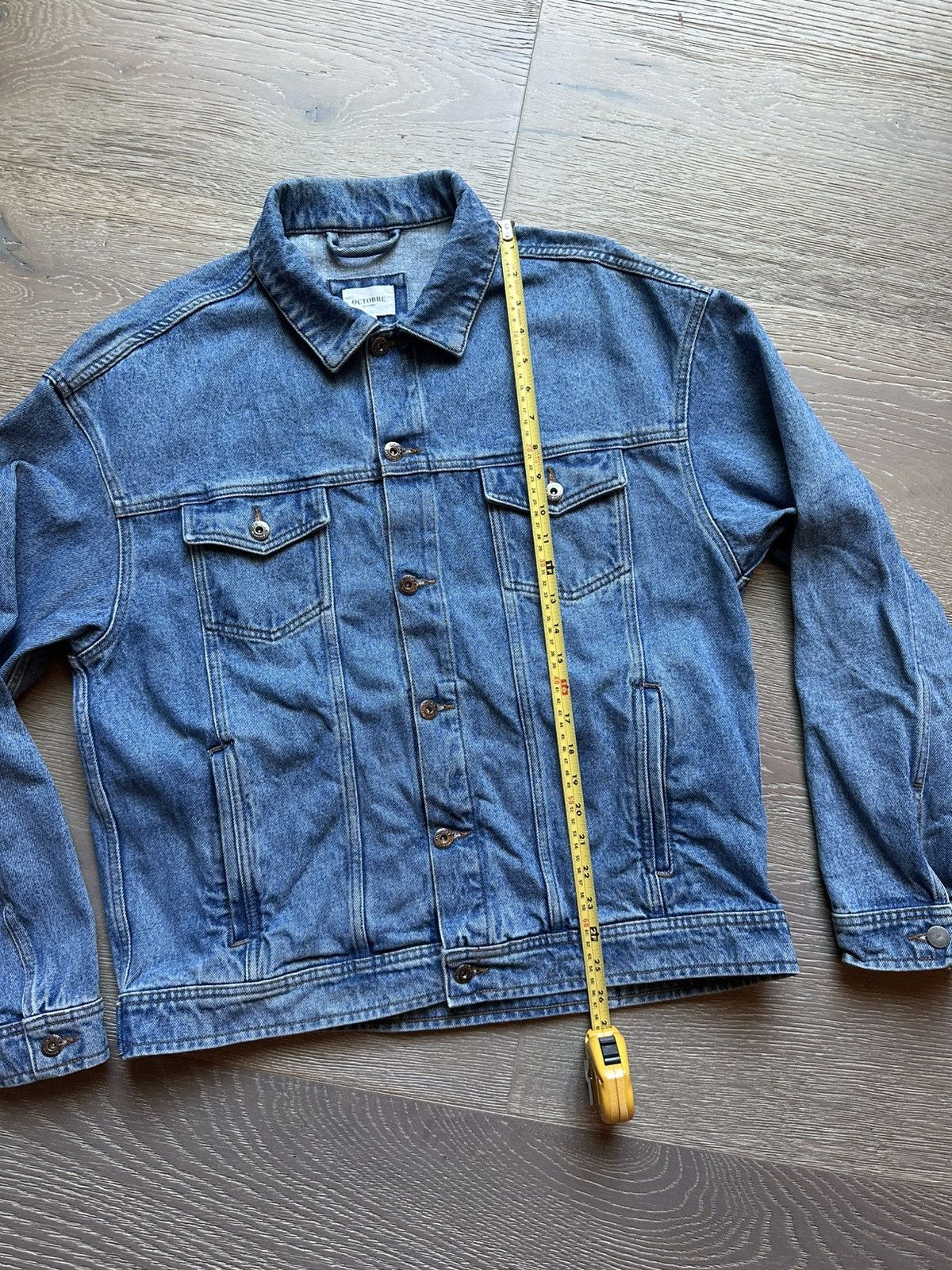 Other Sezane Octobre Editions Denim Jacket Size L Size US L / EU 52-54 / 3 - 3 Thumbnail