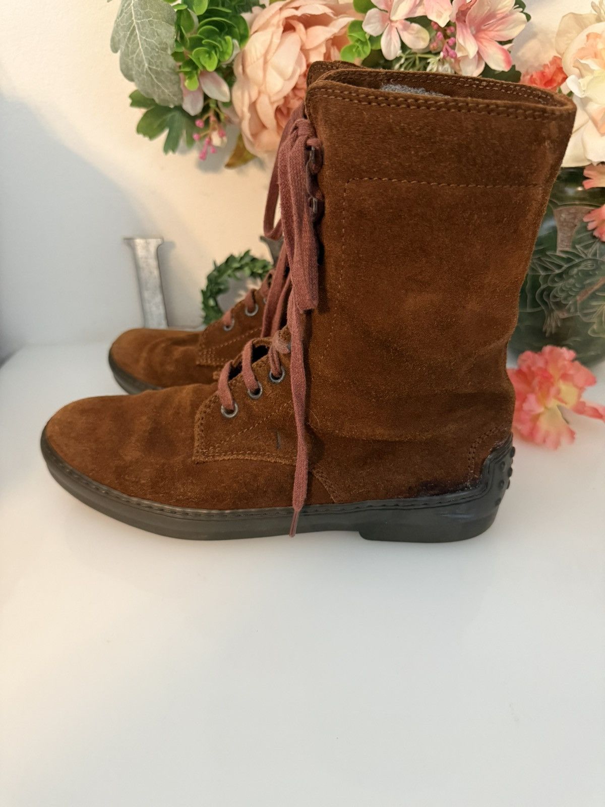 Tod's Tod’s Rubber Soled Suede Boots Brown Size 37/7 Boho Vintage Size US 7 / IT 37 - 9 Thumbnail