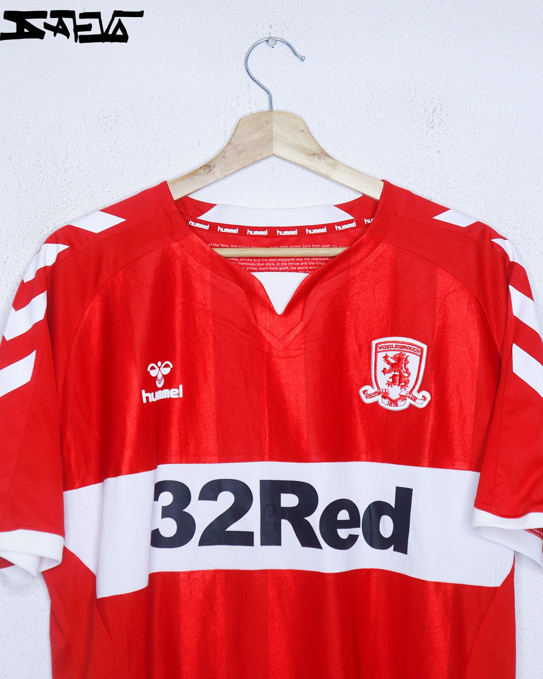 Hummel Middlesbrough 2018/2019 Home Jersey Size US L / EU 52-54 / 3 - 3 Thumbnail