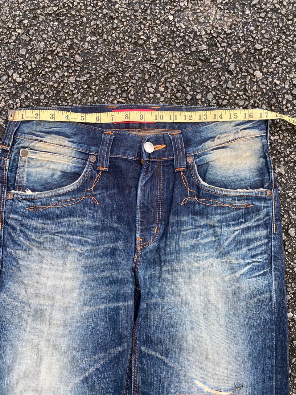 Edwin 💥DELETE💥VINTAGE EDWIN 421 XV DISTRESSED DENIM Size US 33 - 3 Thumbnail
