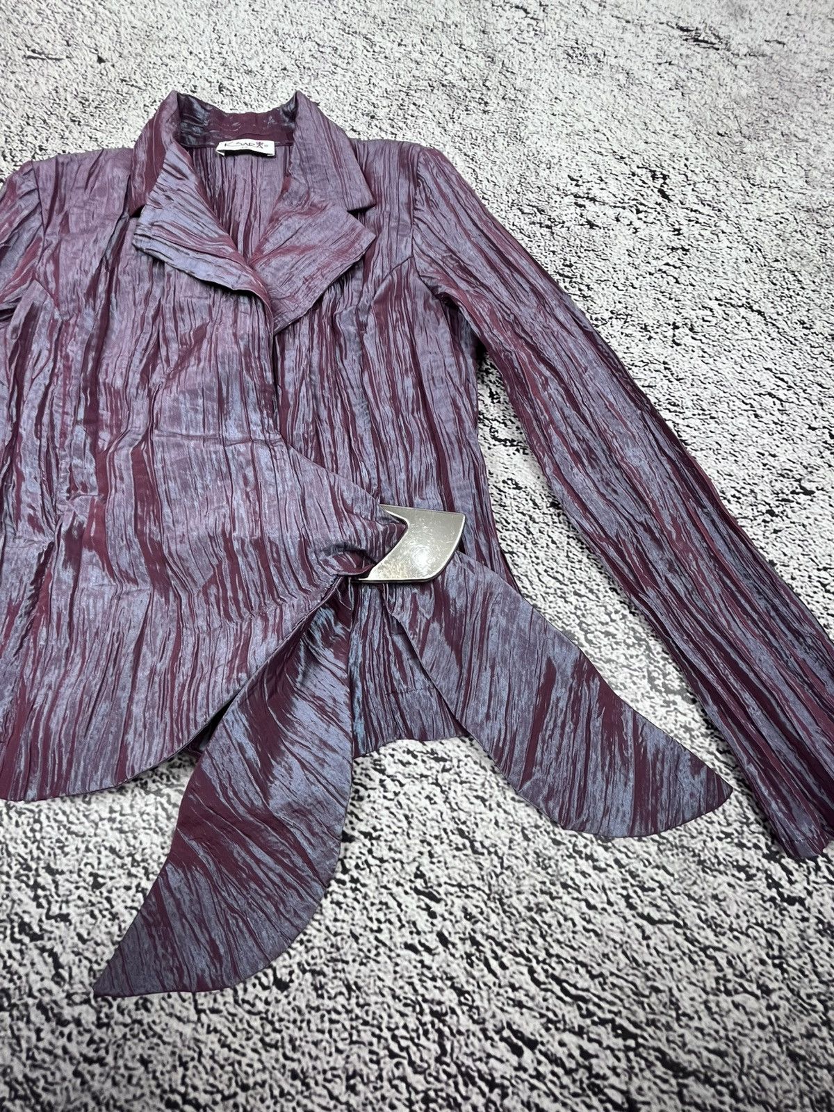 Japanese Brand Vintage Glamour Metal Blazer Avant Garde size 40 streetwear Size S / US 4 / IT 40 - 3 Thumbnail