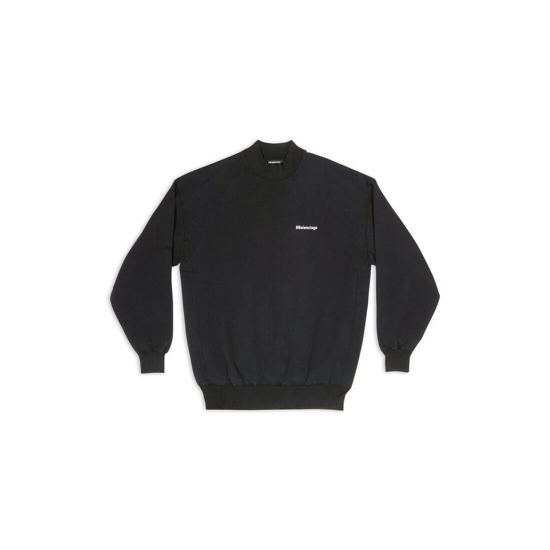 Balenciaga o1srvl11e1124 BB Corp Sweatshirt in Black Size US M / EU 48-50 / 2 - 1 Thumbnail