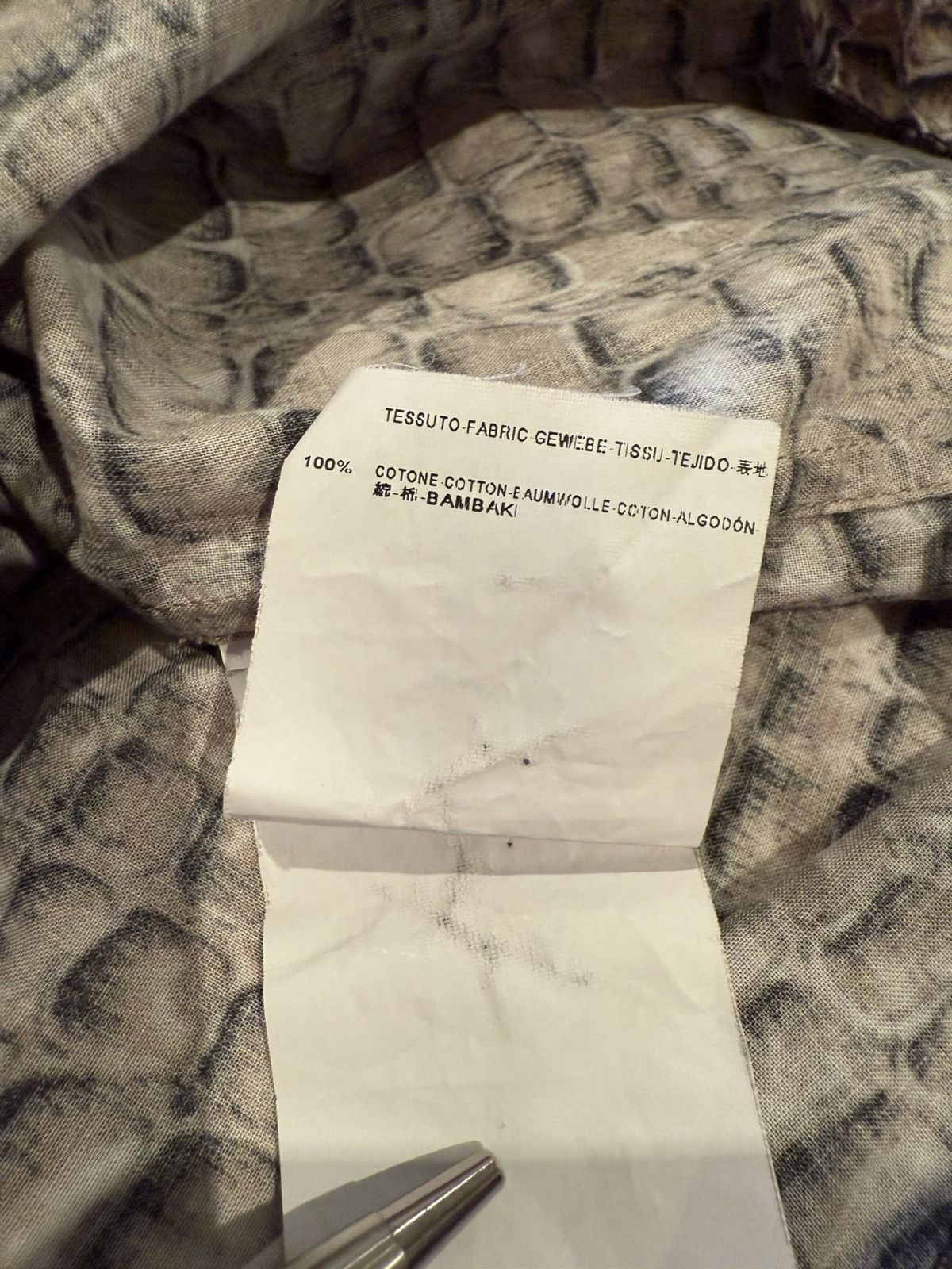 Saint Laurent Paris SS14 Saint Laurent crocodile shirt Hedi Slimane 40 Size US L / EU 52-54 / 3 - 23 Thumbnail
