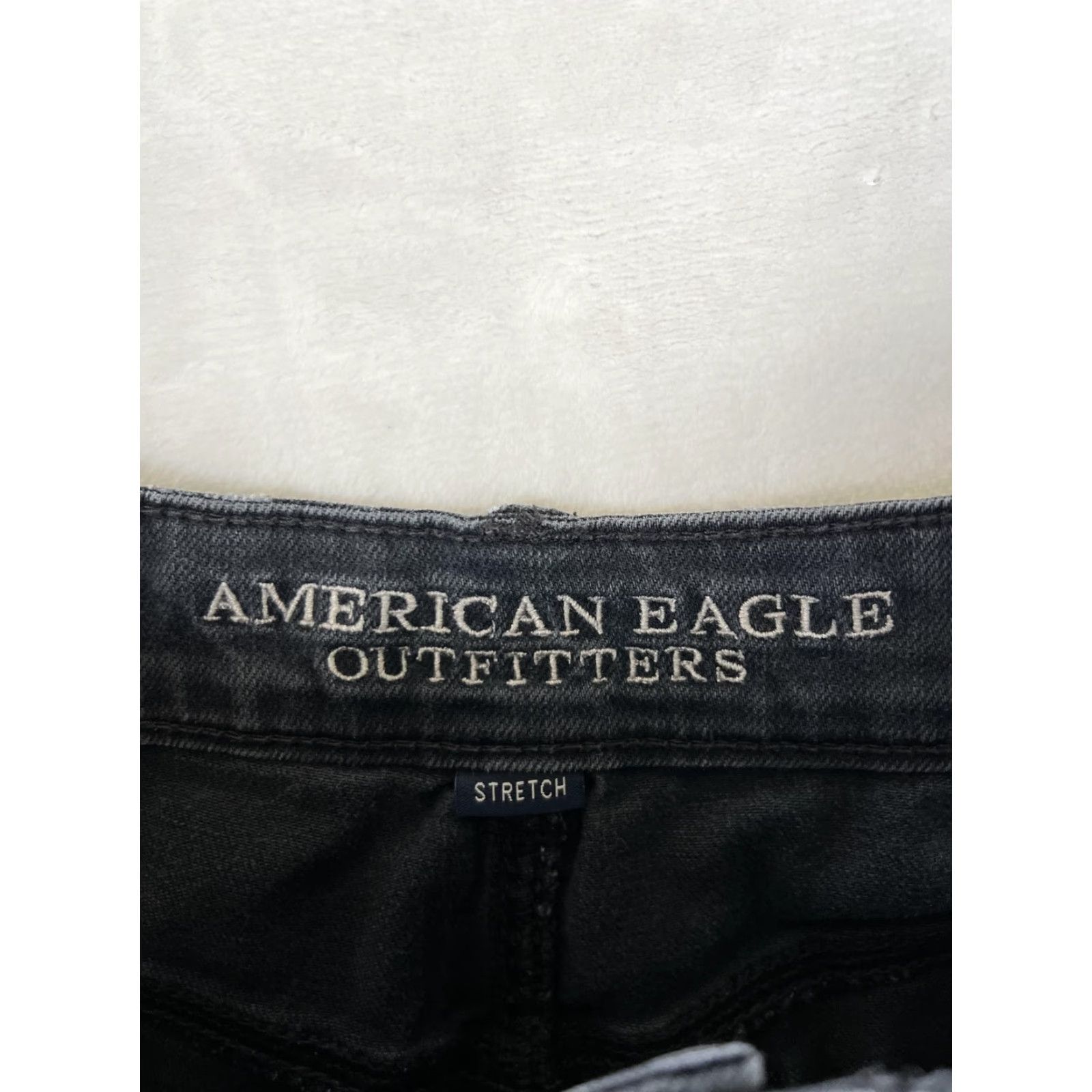American Eagle Outfitters VINTAGE American Eagle Shorts Womens 0 Black Hi-Rise Festival Denim Cutoff Fringe Size 25" / US 0 / IT 36 - 5 Thumbnail