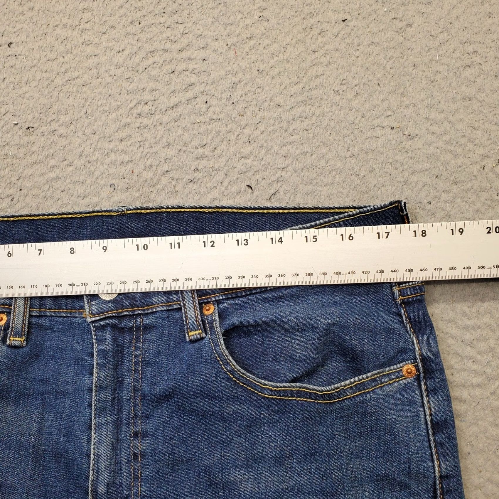 Levi's Levi's 505 Jeans Mens 34x30 Blue Denim Stretch Red Tab Straight Leg Streetwear Size US 34 / EU 50 - 6 Thumbnail