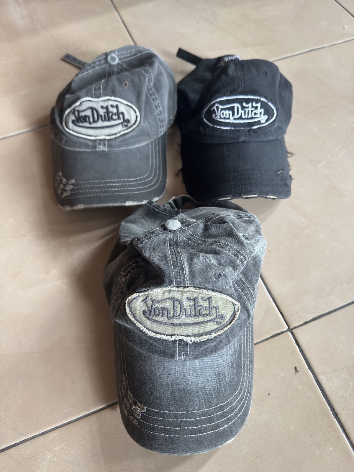 Vintage × Von Dutch Bundle! 3 Von Dutch Hats Size ONE SIZE - 1 Thumbnail