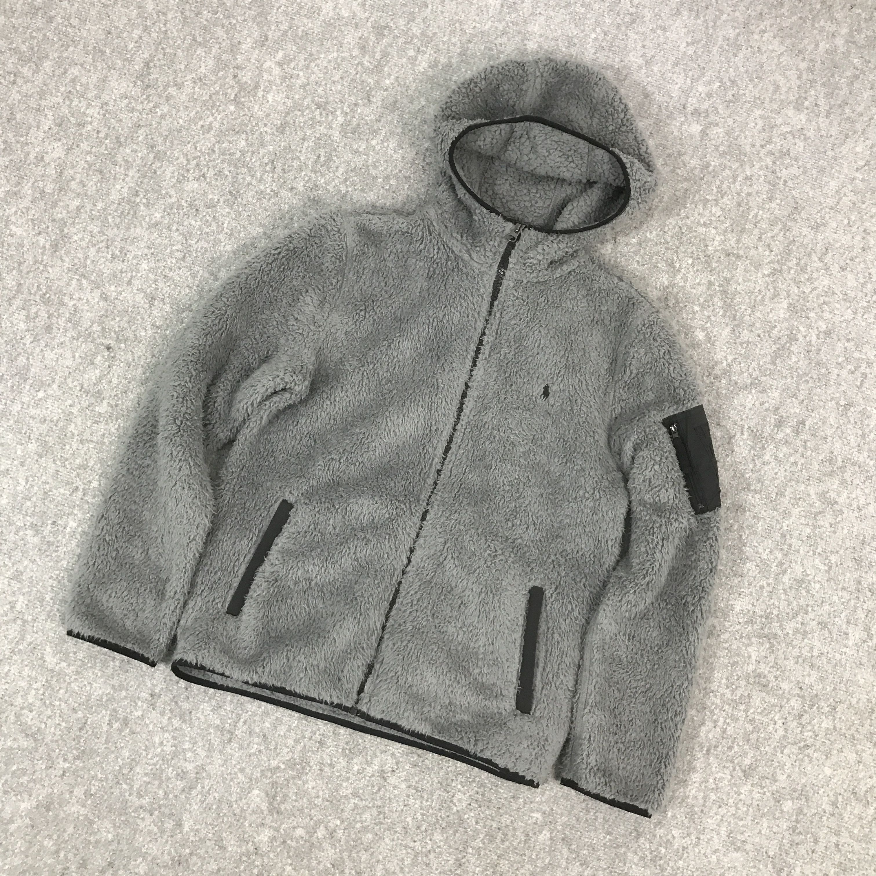 Polo Ralph Lauren POLO RALPH LAUREN SHERPA HOODIE JACKET Size US L / EU 52-54 / 3 - 3 Thumbnail