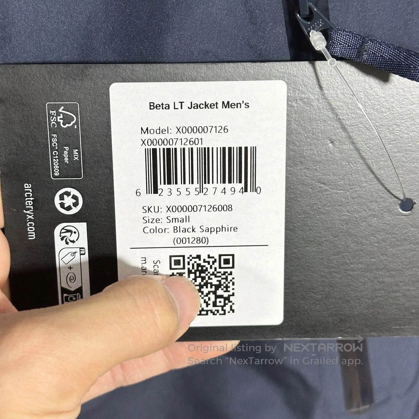 Arc'teryx Arcteryx Beta LT Jacket Hooded Shell Coat. Size US S / EU 44-46 / 1 - 5 Thumbnail