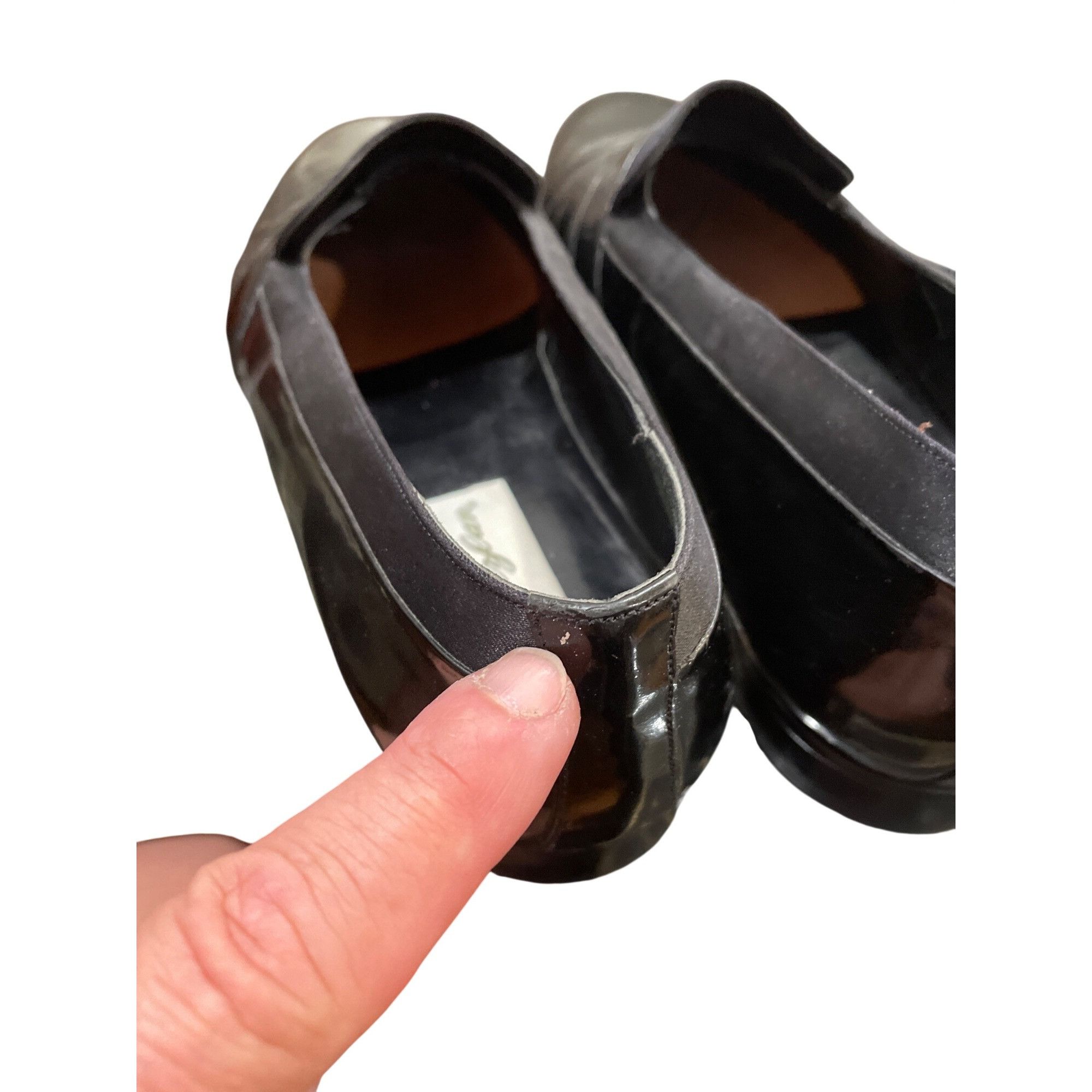 Mezlan Mezlam Mirage mens handmade black patent leather slip on loa Size US 11 / EU 44 - 16 Thumbnail