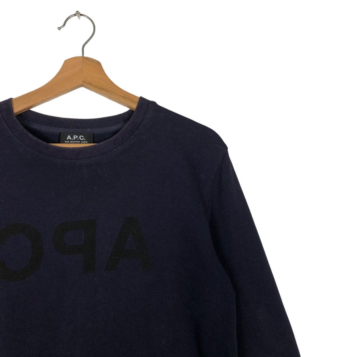 A.P.C. 🔥Rare Reversible Spell APC Sweatshirt Crewneck Big Logo Size US XS / EU 42 / 0 - 5 Thumbnail
