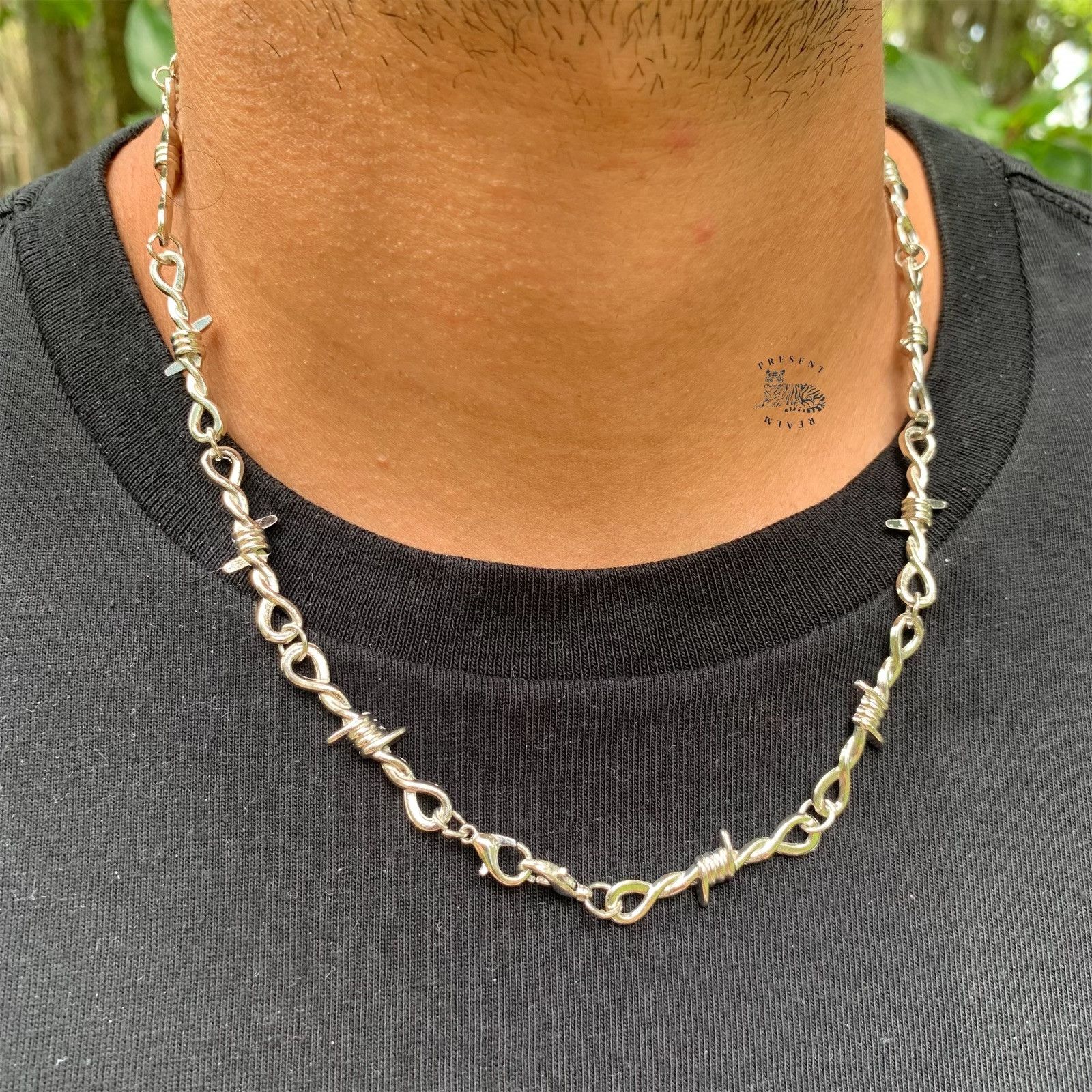 Japanese Brand × Vintage Faux Barbed Wire Necklace Size ONE SIZE - 1 Thumbnail