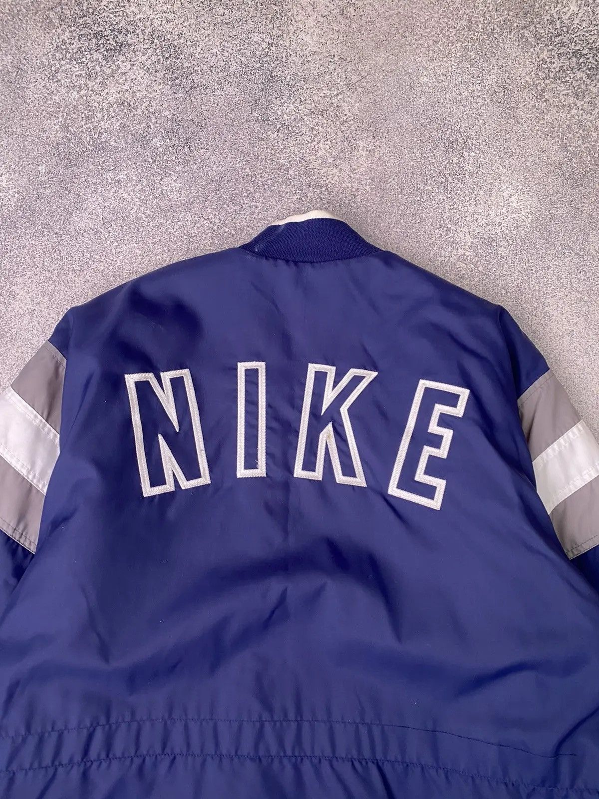 Nike × Vintage Vintage Nike Big Logo Navy 90s style Jacket Size US M / EU 48-50 / 2 - 13 Thumbnail