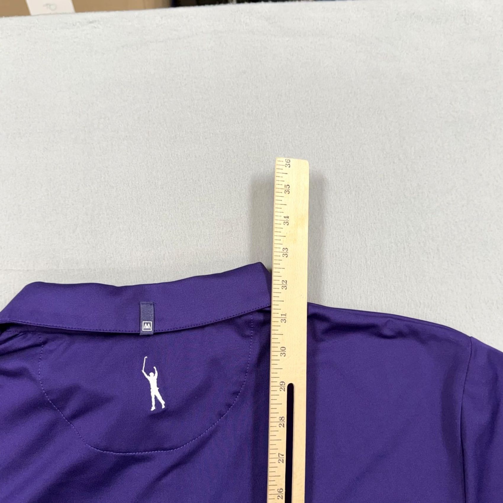 Mizzen+Main Mizzen+Main Polo Shirt Mens XL Purple Solid Golf Performance Short Sleeve Jersey Shirt Size US XL / EU 56 / 4 - 6 Thumbnail