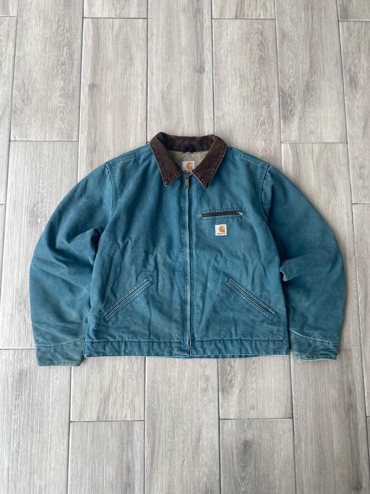 Carhartt Detroit Jacket Sherpa Lined Womens MEDIUM WJ097 DTL