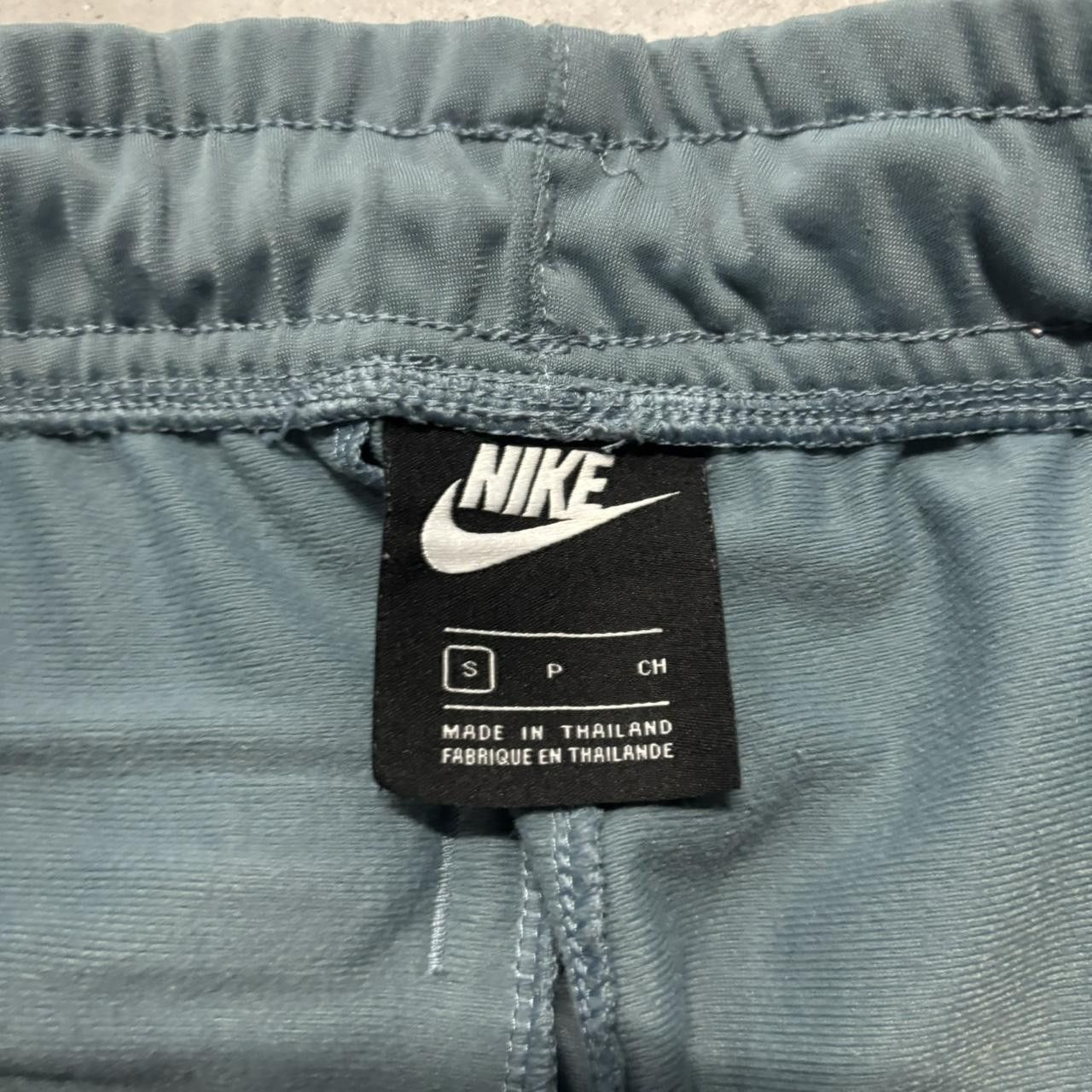 Nike × Vintage Crazy Vintage Y2K/2000s Blue White Nike Track Pants! Size US 30 / EU 46 - 6 Thumbnail