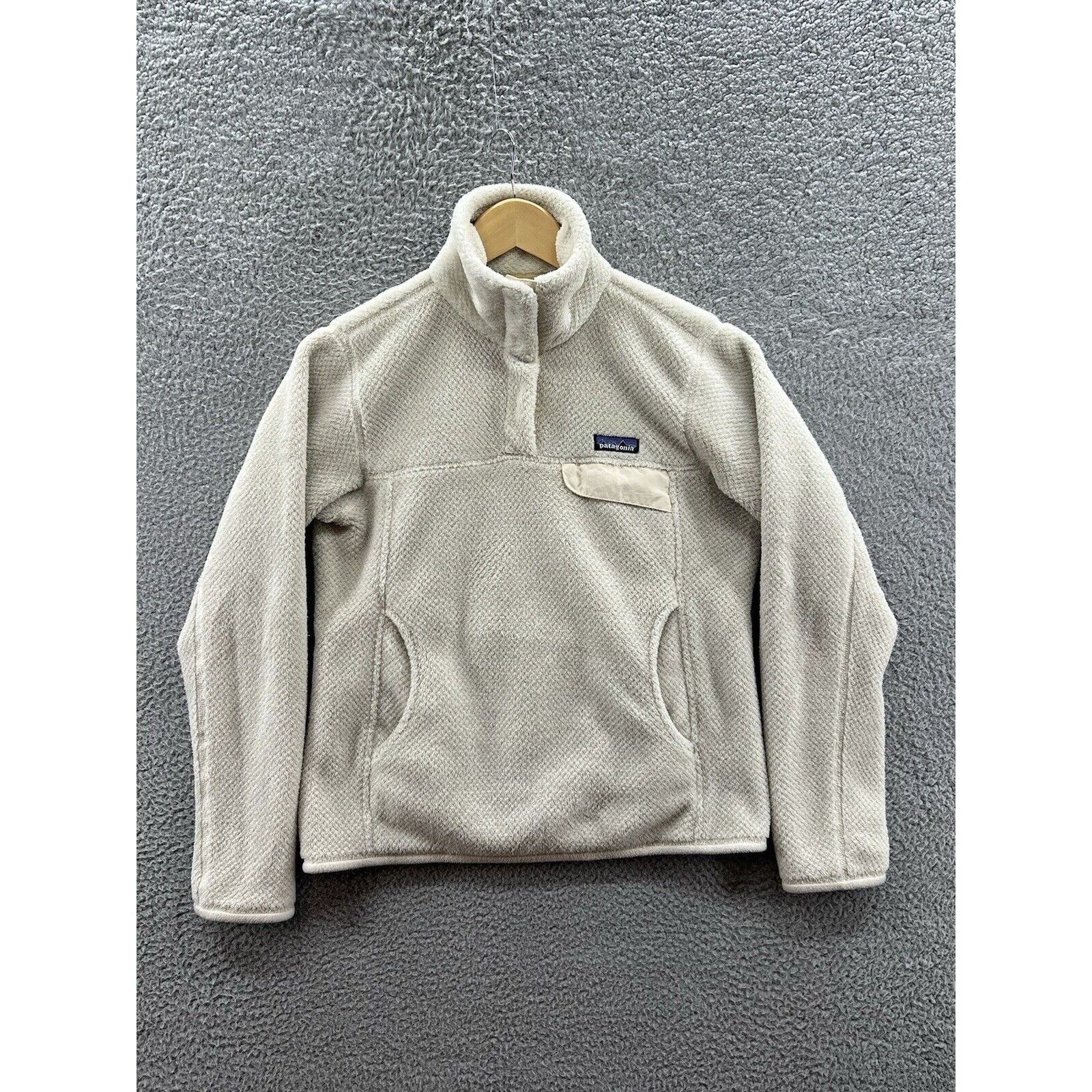 Store Patagonia retool snap-t cream fleece pullover/XS