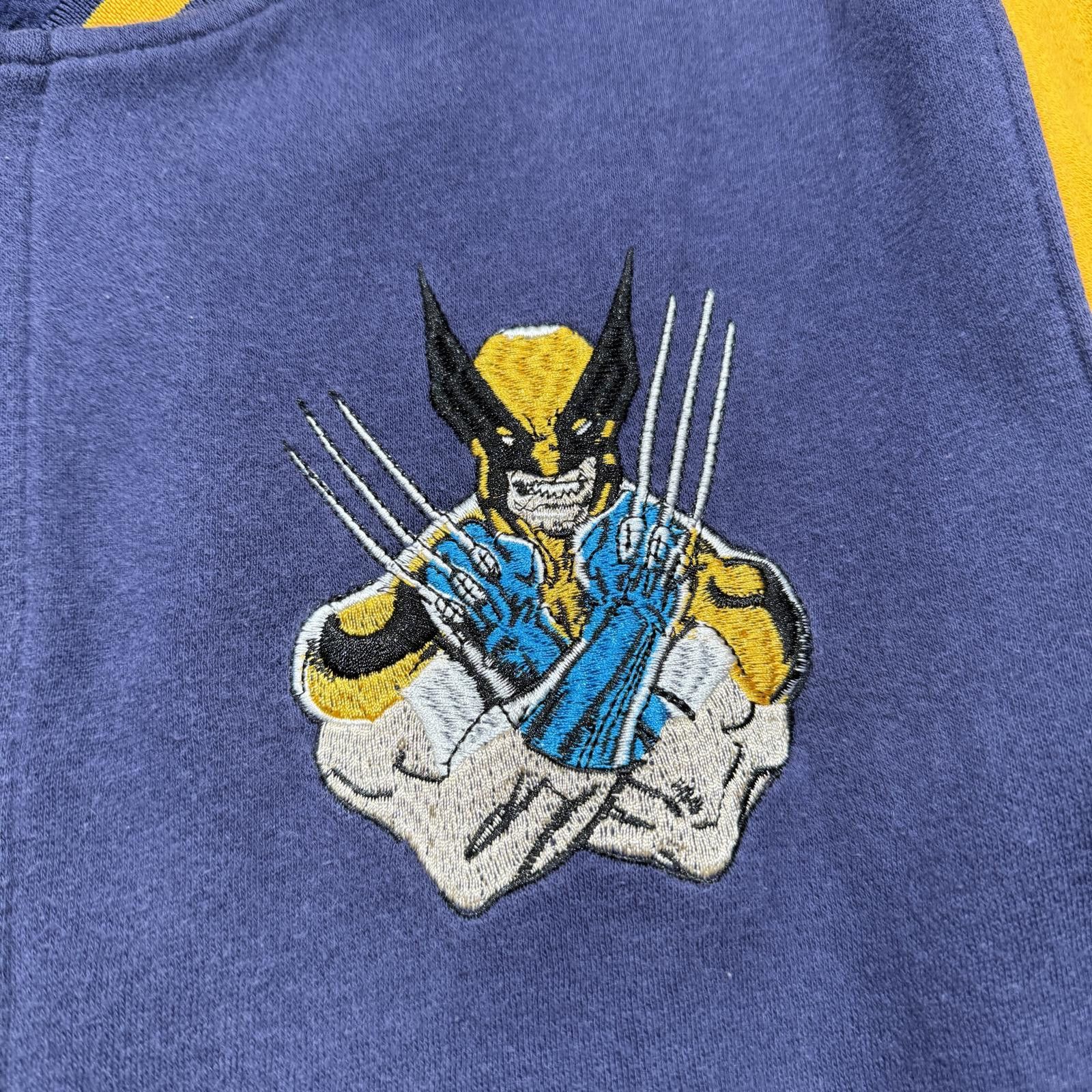 Marvel Comics Marvel Wolverine Embroidered Varsity Y2K Color Block Jacket Size US L / EU 52-54 / 3 - 4 Thumbnail