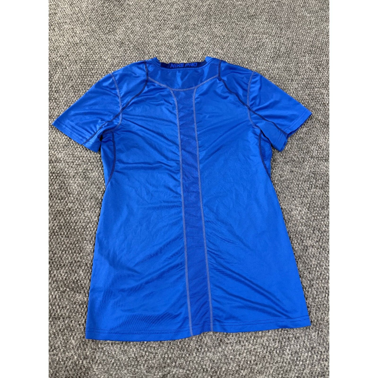 Nike Nike Pro Dri-Fit Shirt Mens Small Blue Athletic Gym Training Short Sleeve Shirt Size US S / EU 44-46 / 1 - 6 Thumbnail